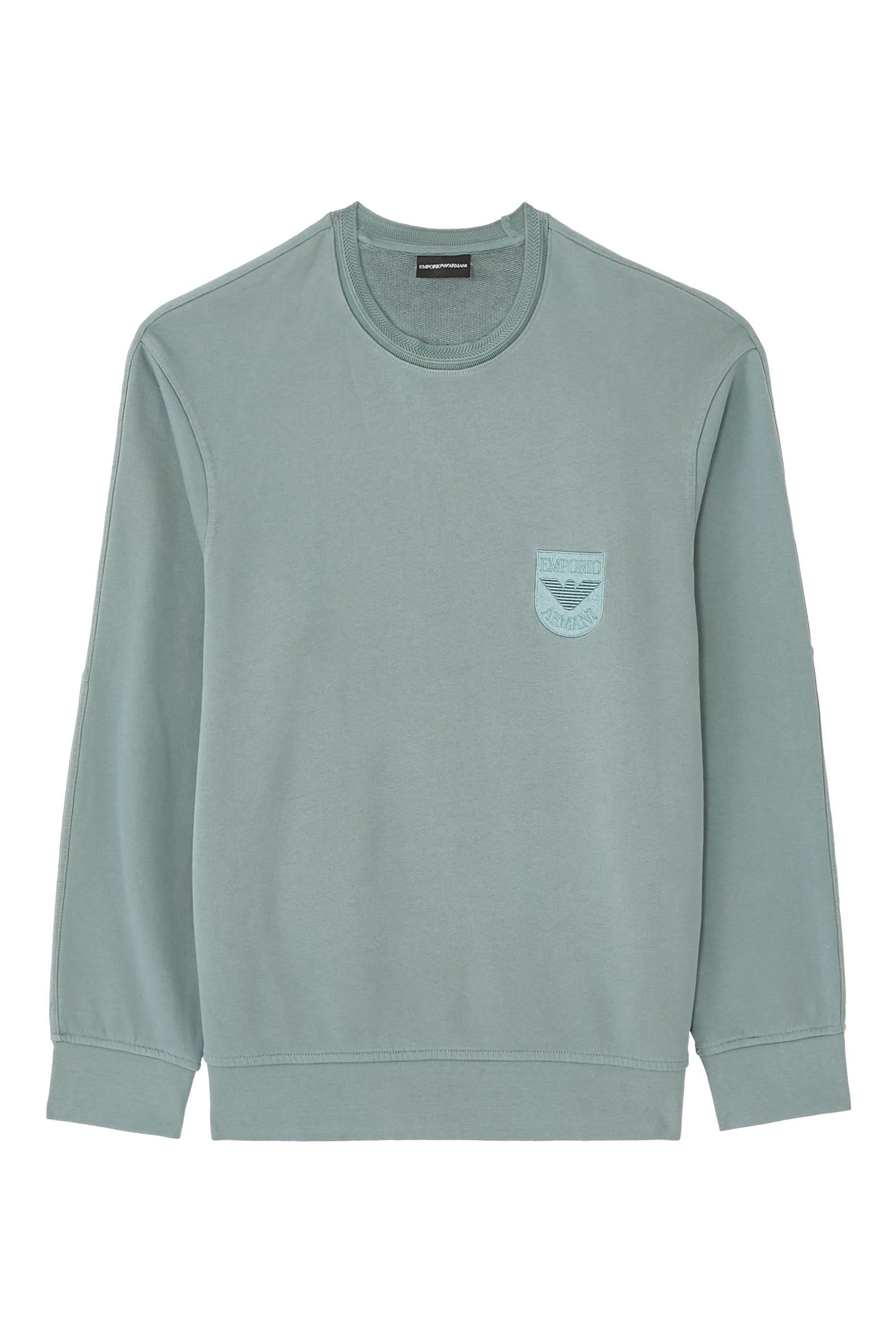 سويت شيرت بتطريز شعار الماركة جيرسيه تيري فرينتش