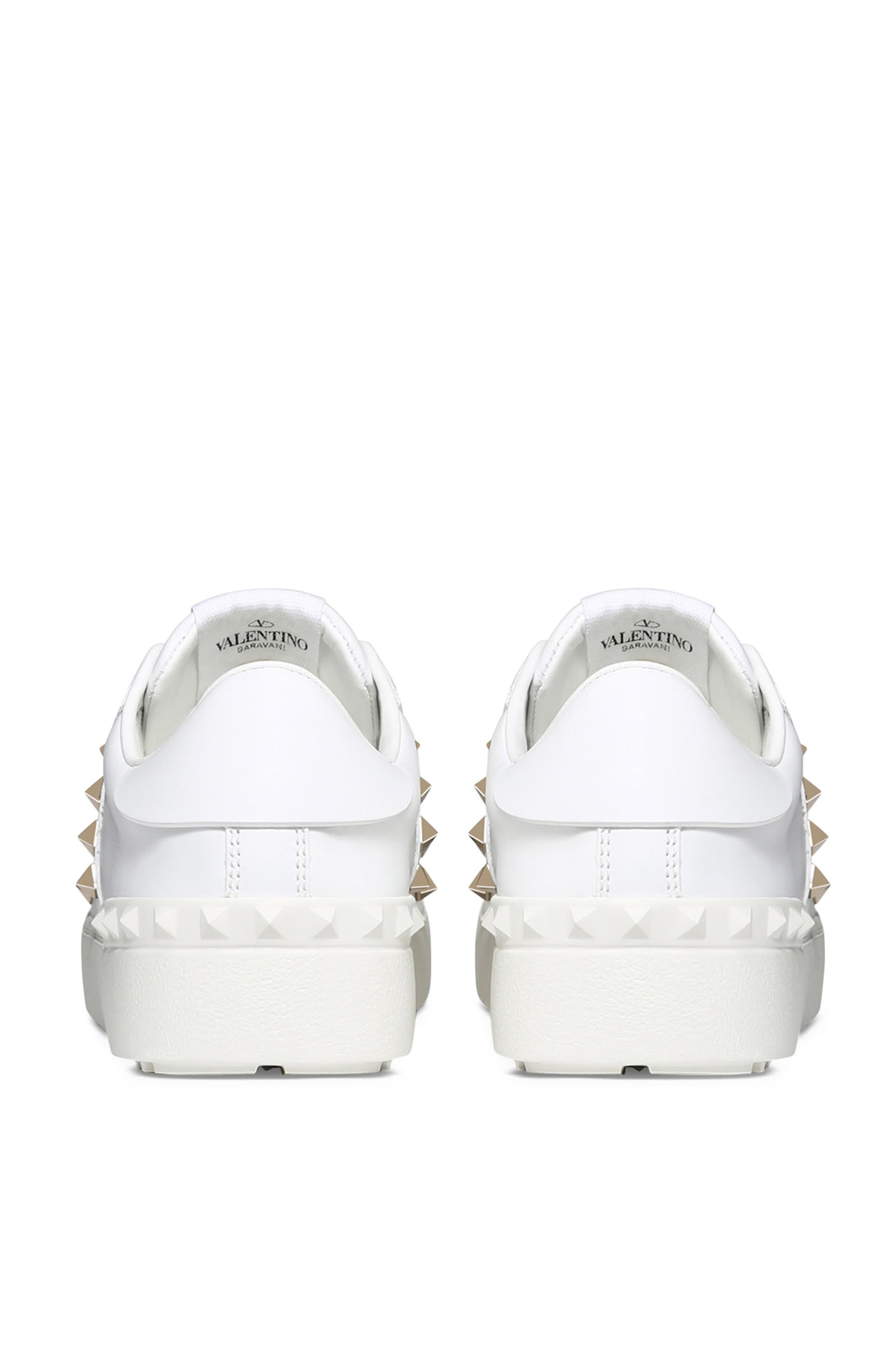 سنيكرز فالنتينو جارافاني مفتوح جلد مزين بحلي هرمية