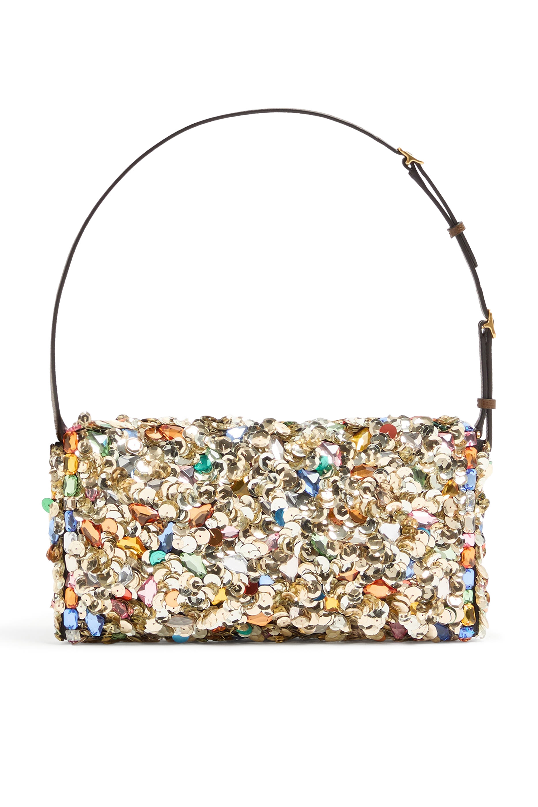 حقيبة كتف ديفين صغيرة مطرزة