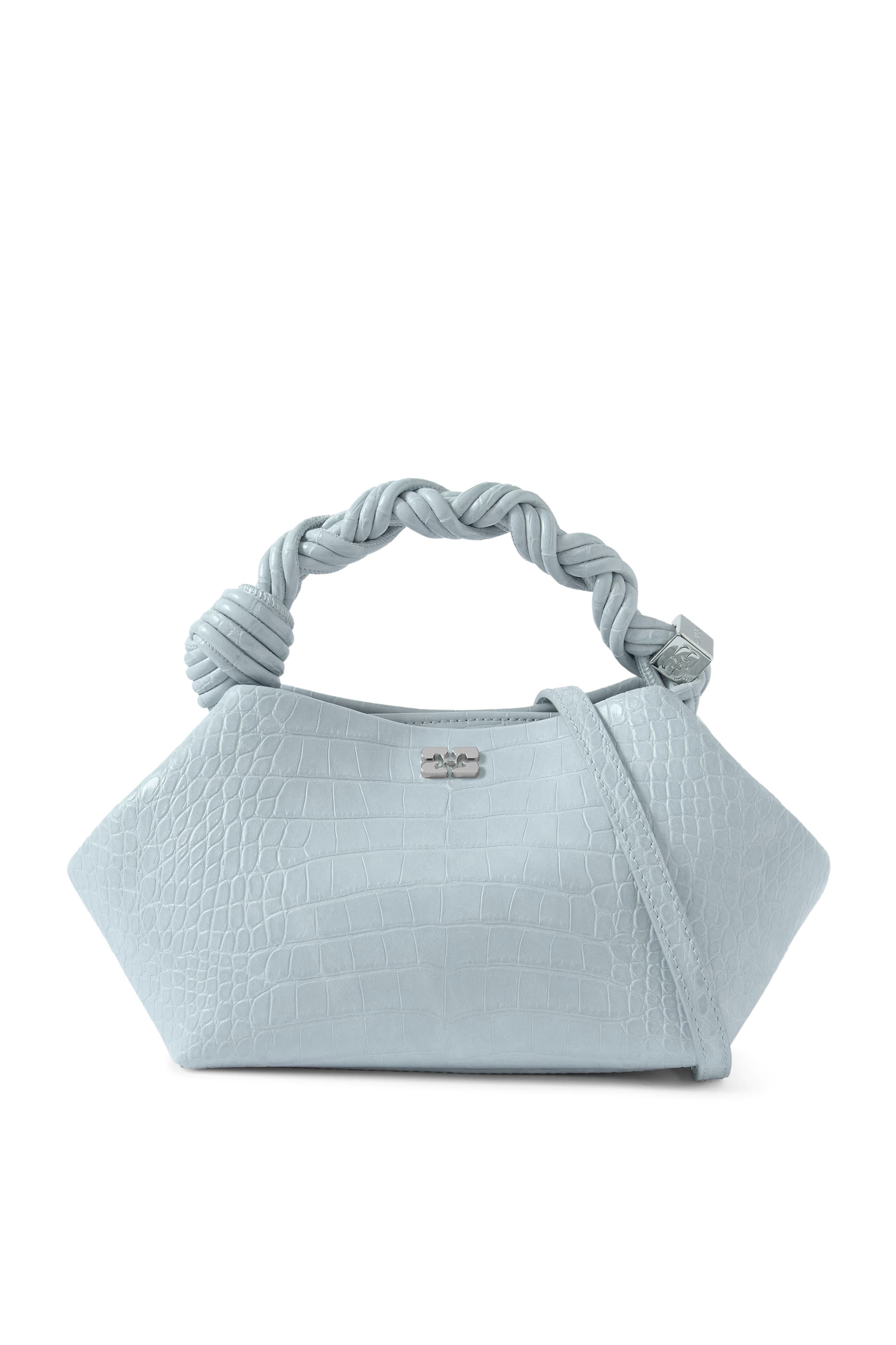 حقيبة بو صغيرة بنقشة جلد التمساح