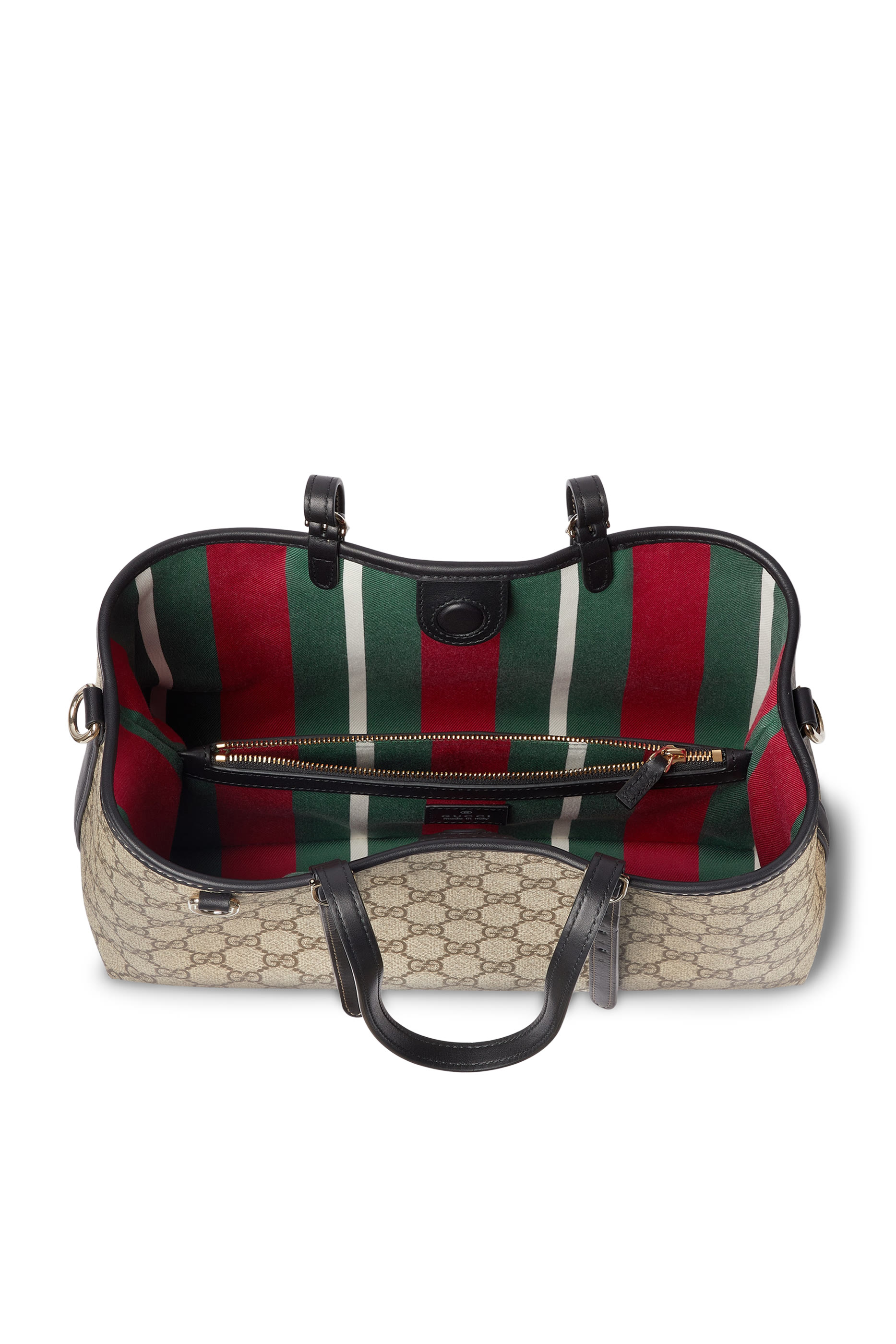 حقيبة يد صغيرة بنقشة حرفي شعار الماركة