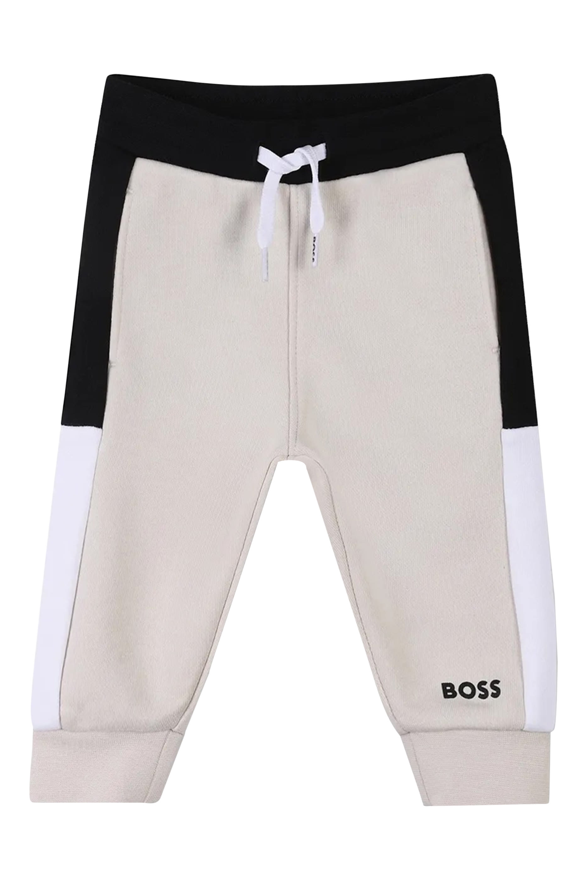 طقم بنطال وكارديغان بشعار الماركة للأطفال