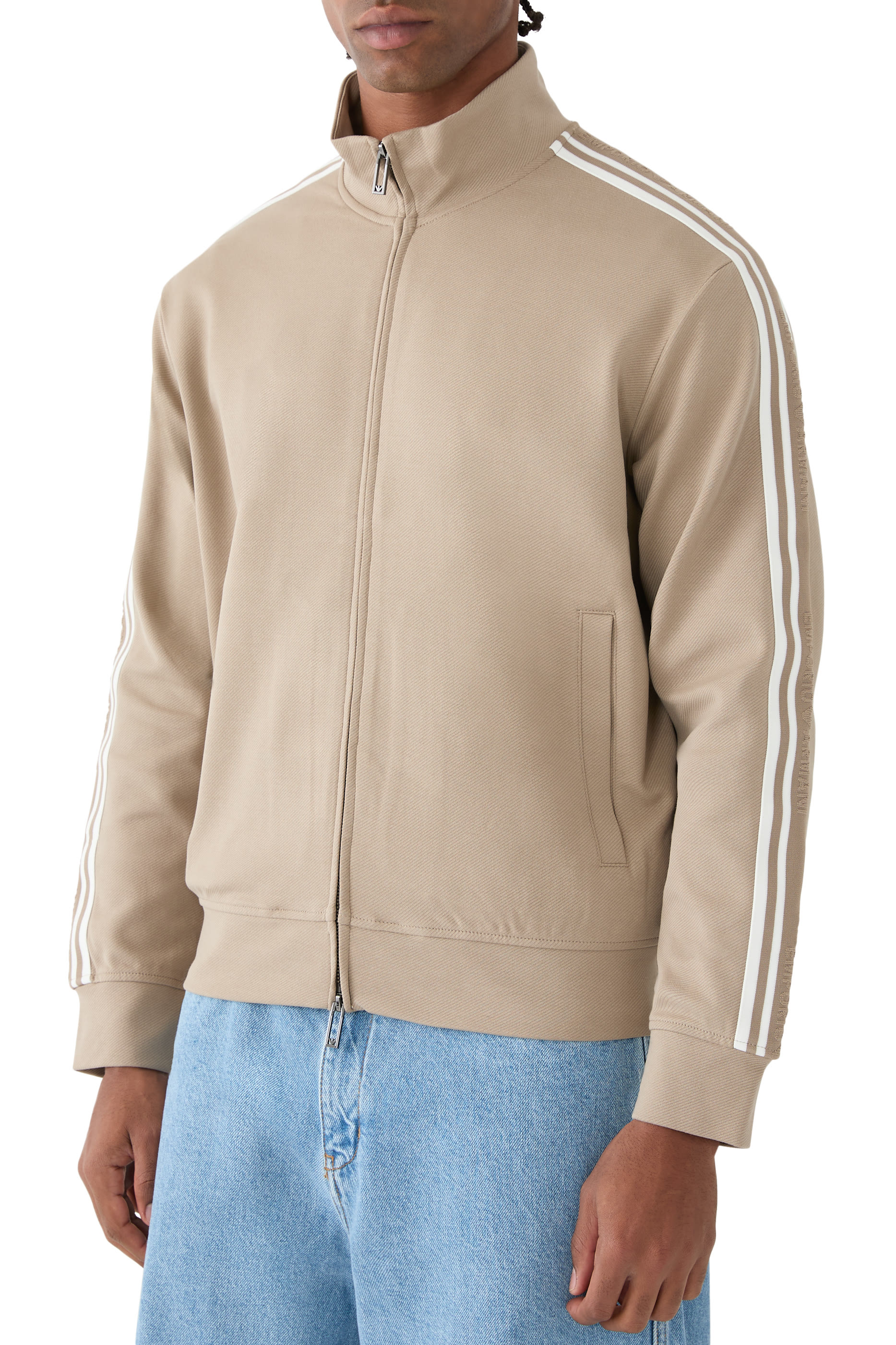 سويت شيرت بسحاب وأشرطة