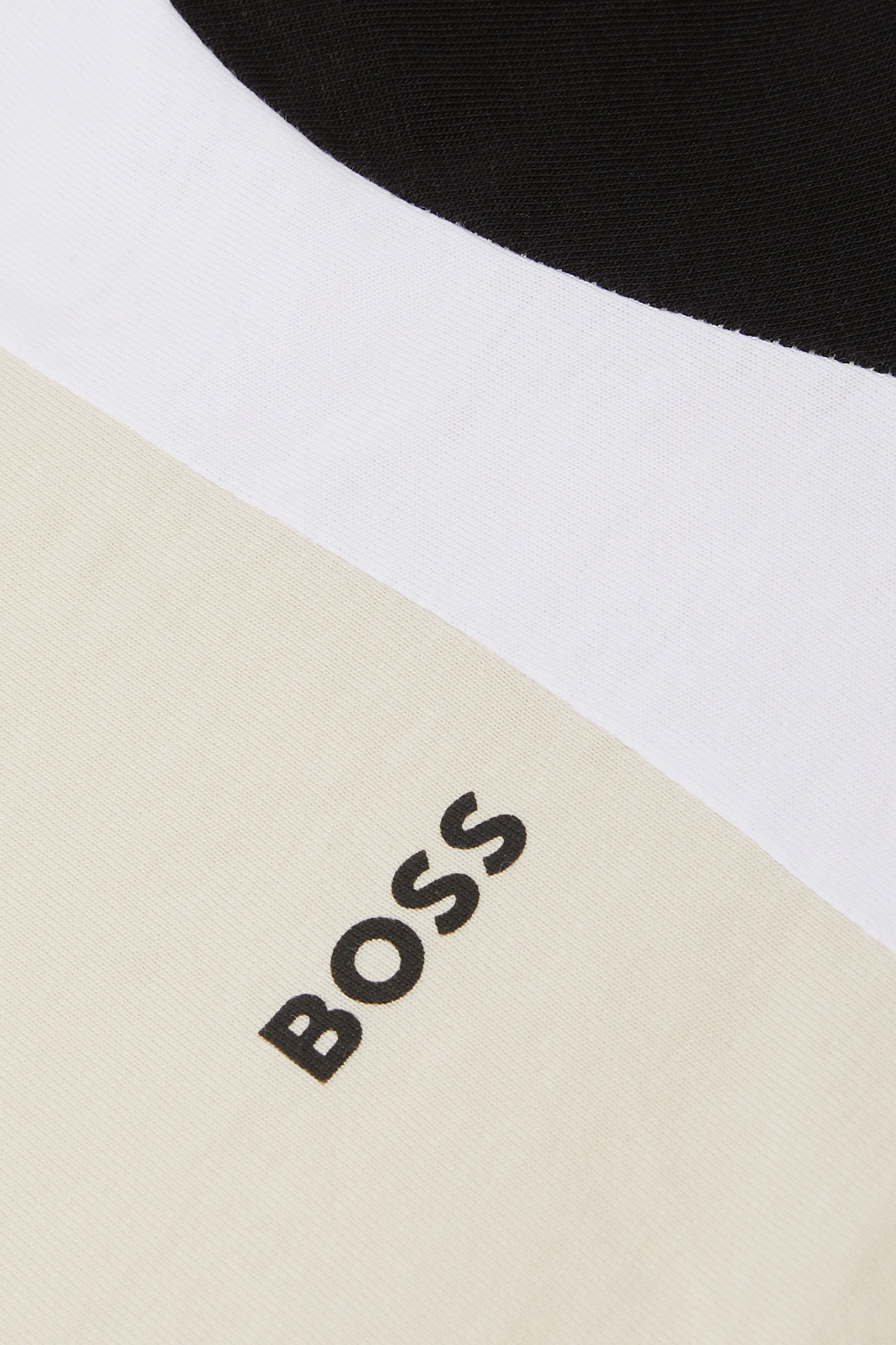 تيشيرت بتصميم مقسم بألوان قطن للأطفال