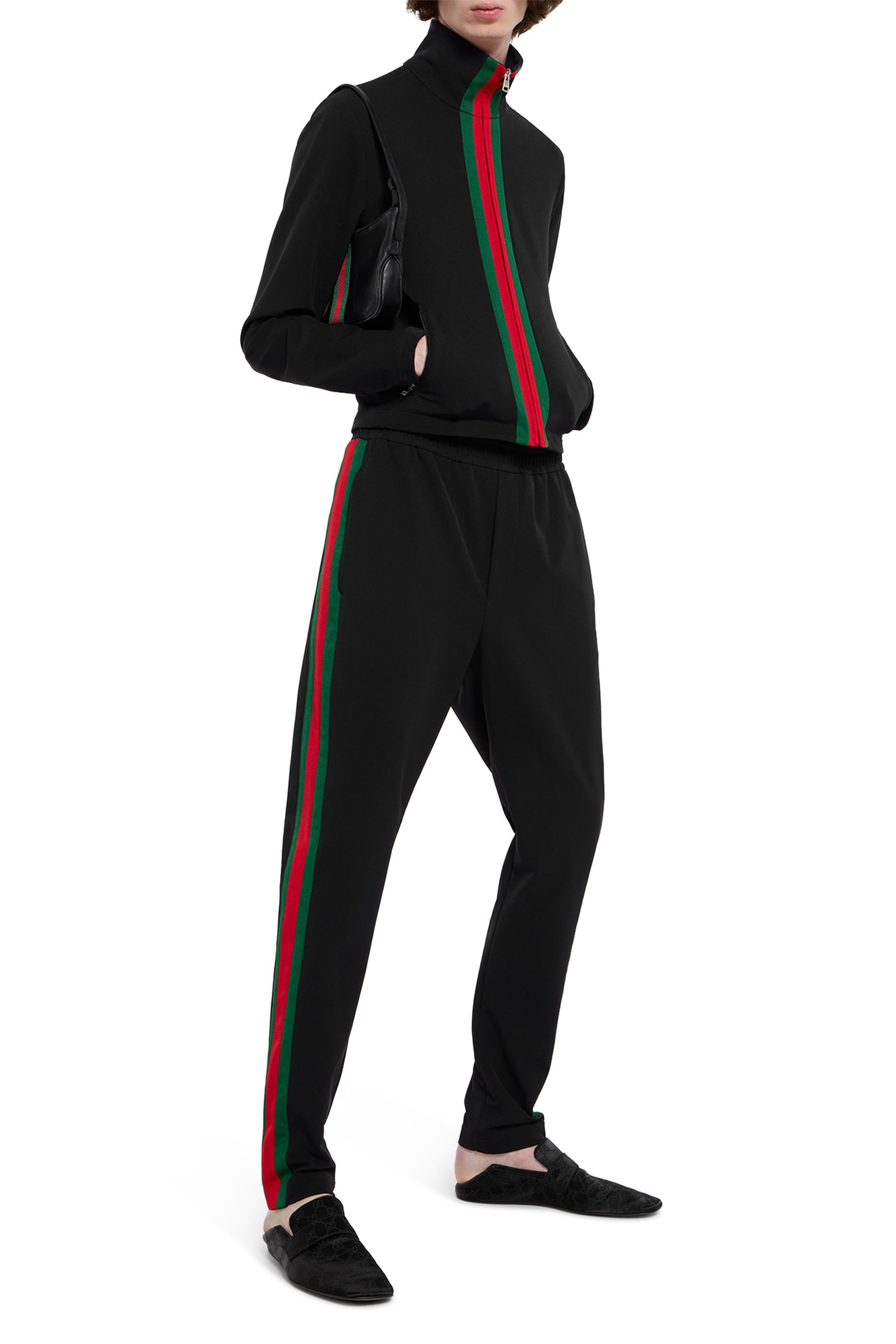 بنطال رياضي بشريط ويب نايلون مطاطي