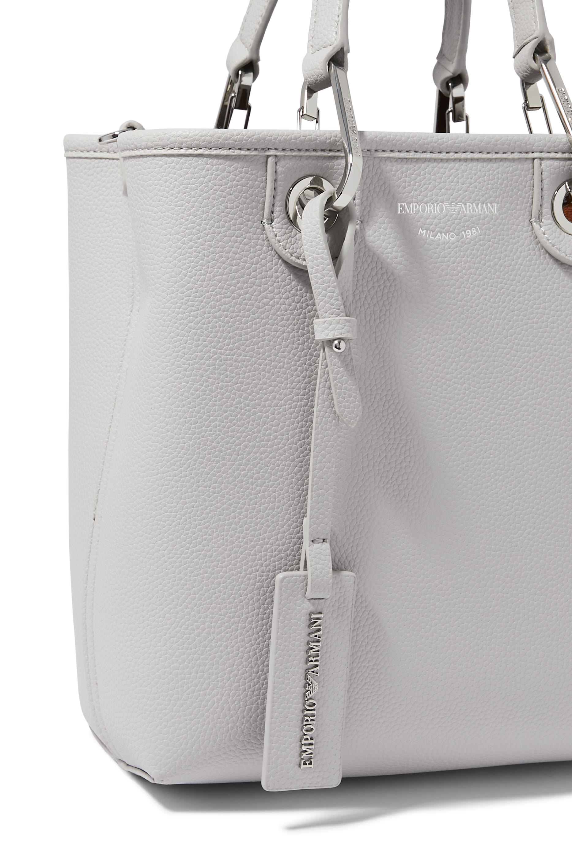 حقيبة يد ماي إي أي بتصميم عمودي بنقشة جلد الغزال