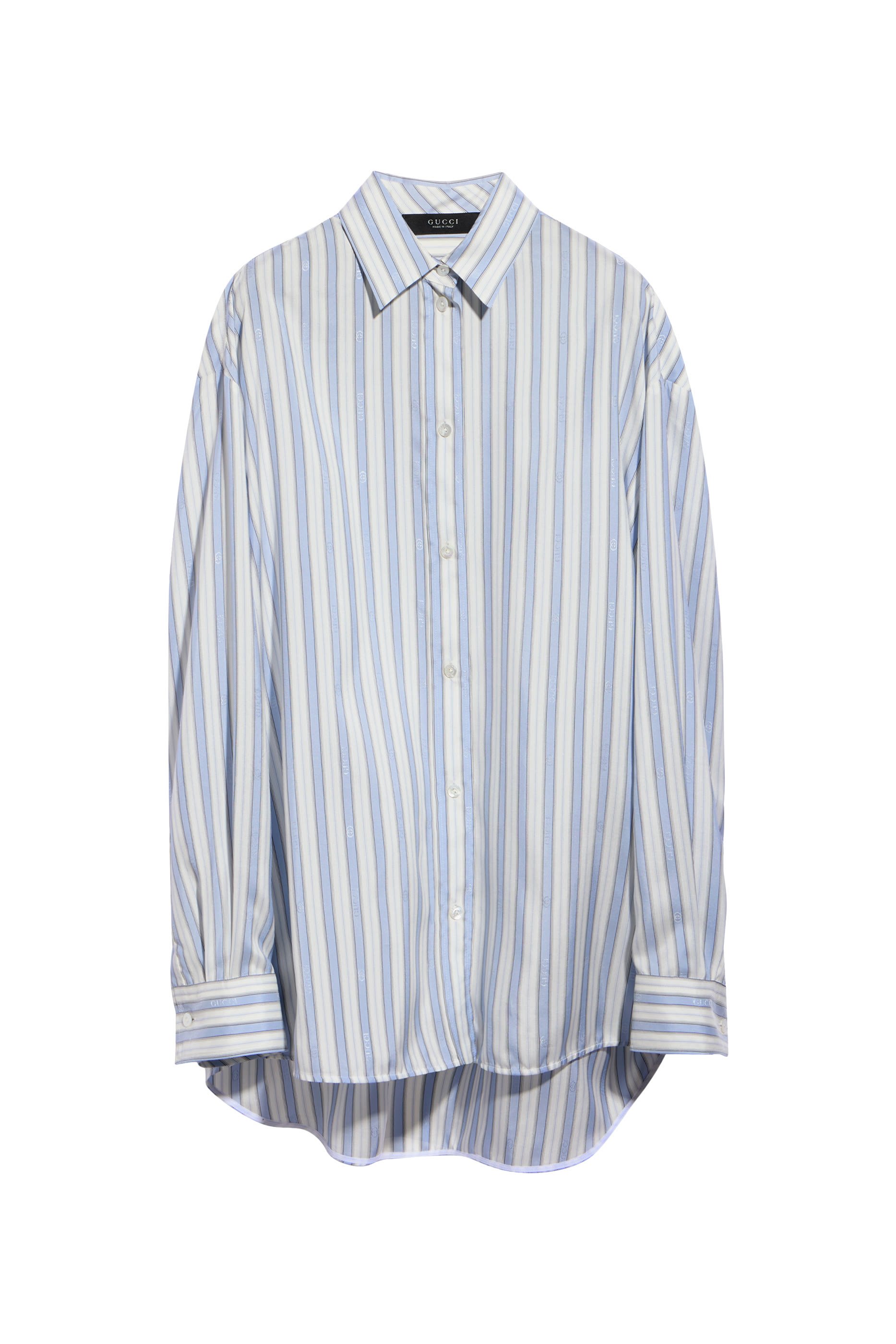 قميص بحرفي شعار الماركة بتصميم متداخل