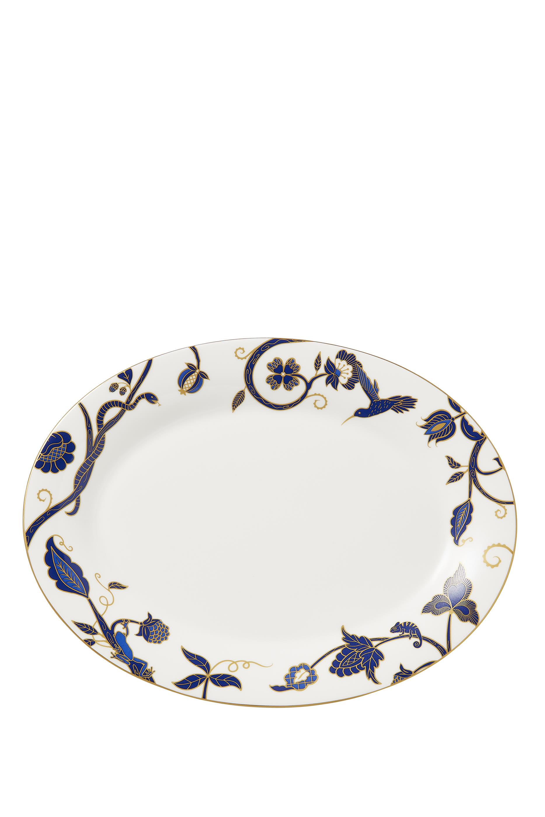 صينية ماكيرا بتصميم بيضاوي