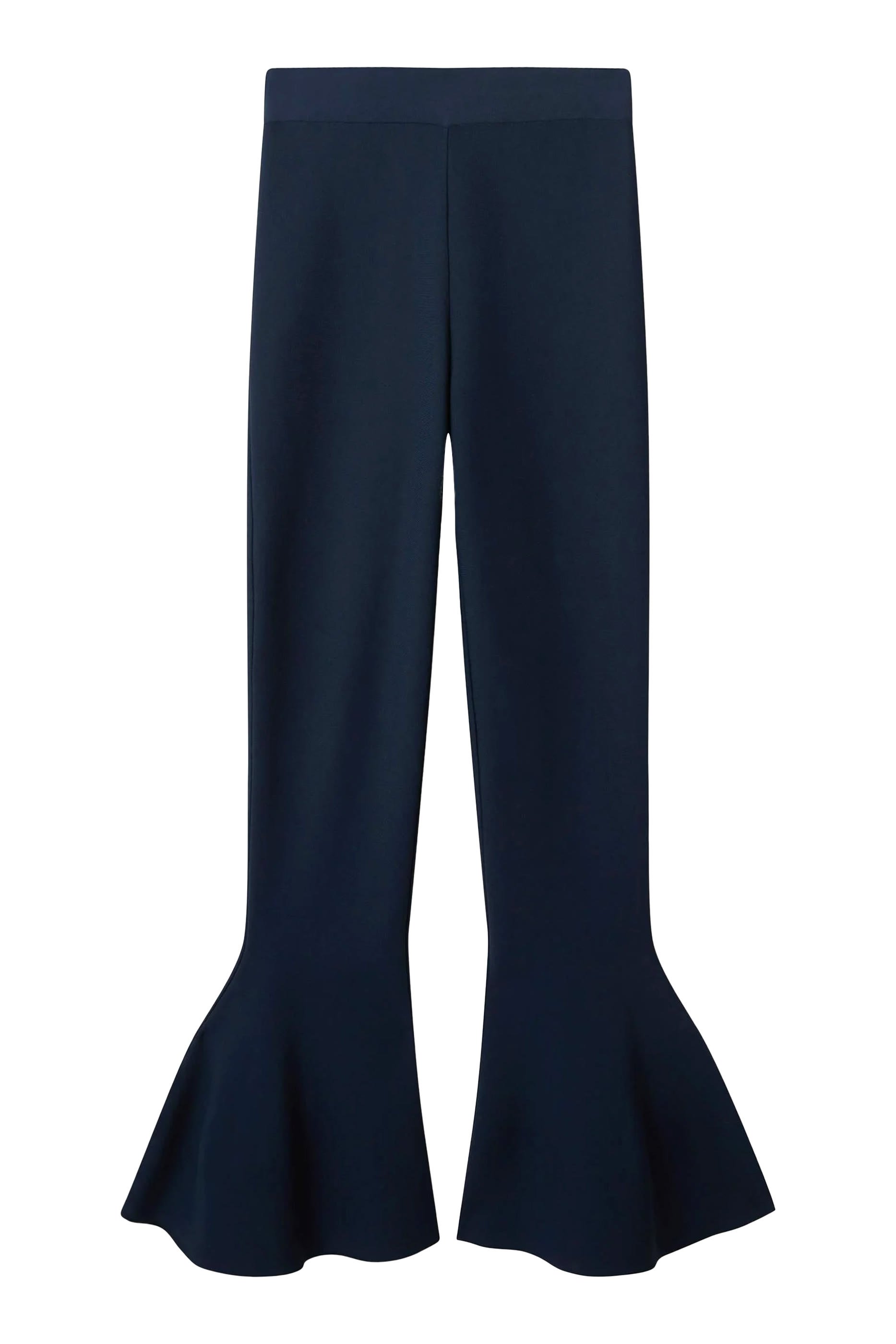 Compact Knit Peplum Trousers