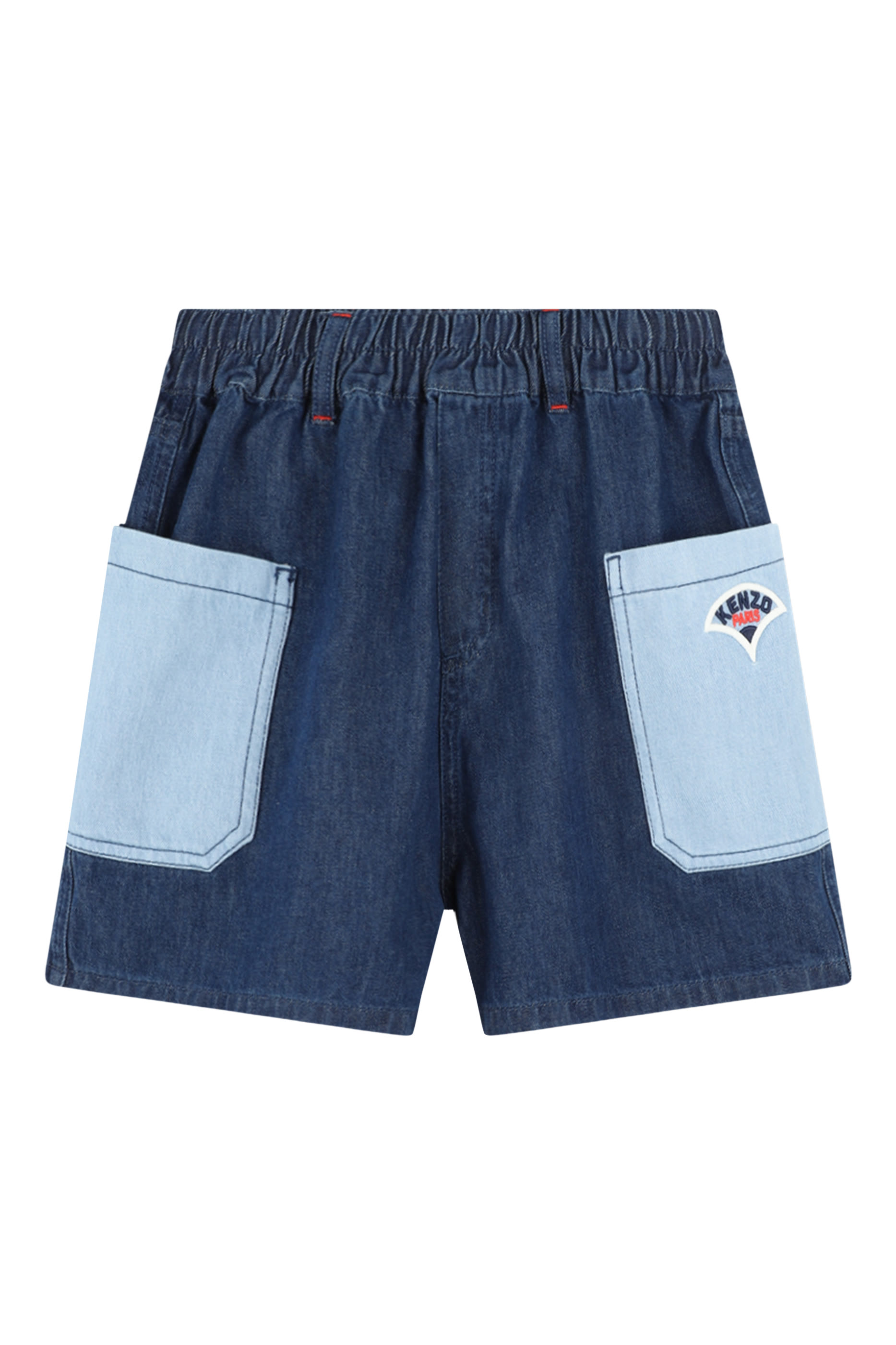 شورت بتصميم مقسم بألوان للأطفال