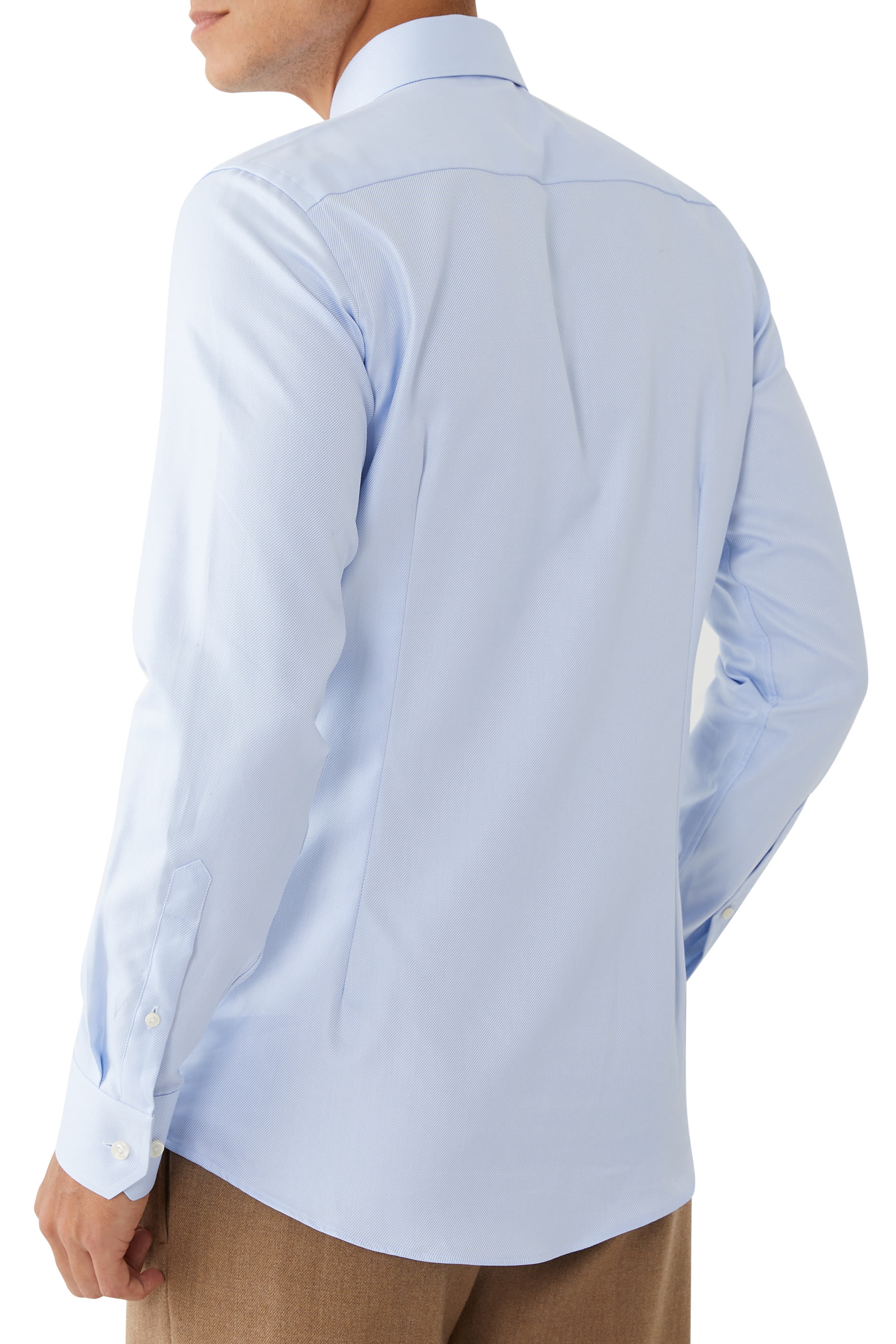 قميص تويل بارز الملمس