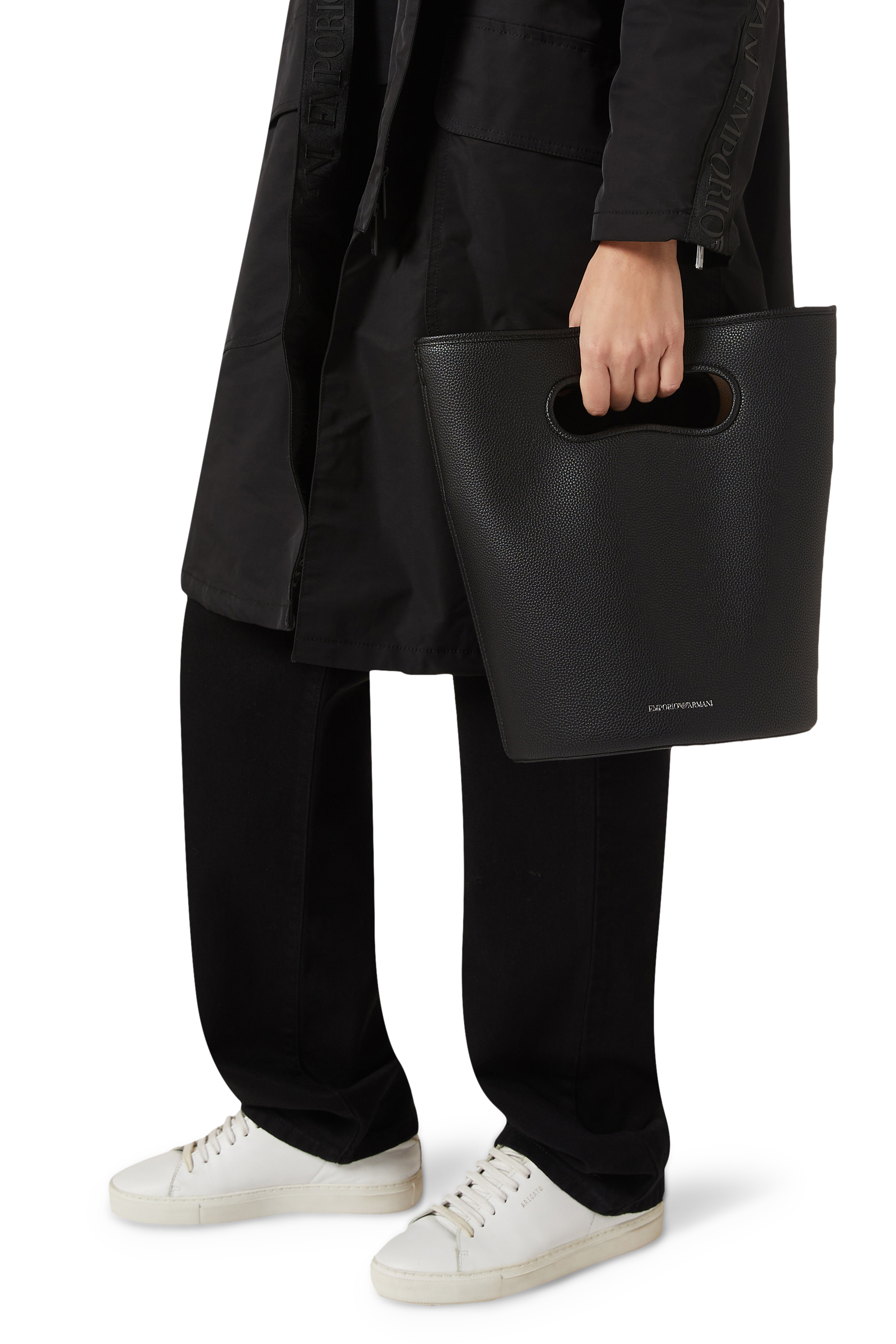 حقيبة باكيت بنقشة جلد الغزال