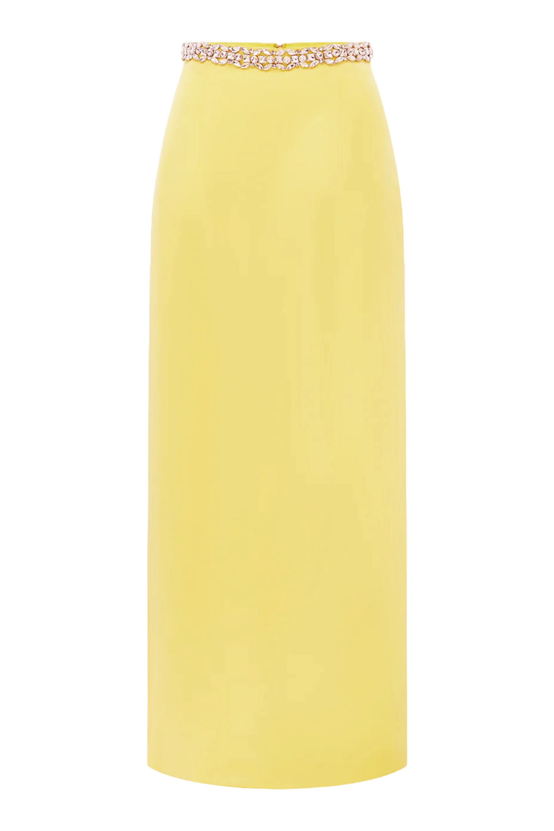 تنورة كيرا طويلة مرصعة بأحجار