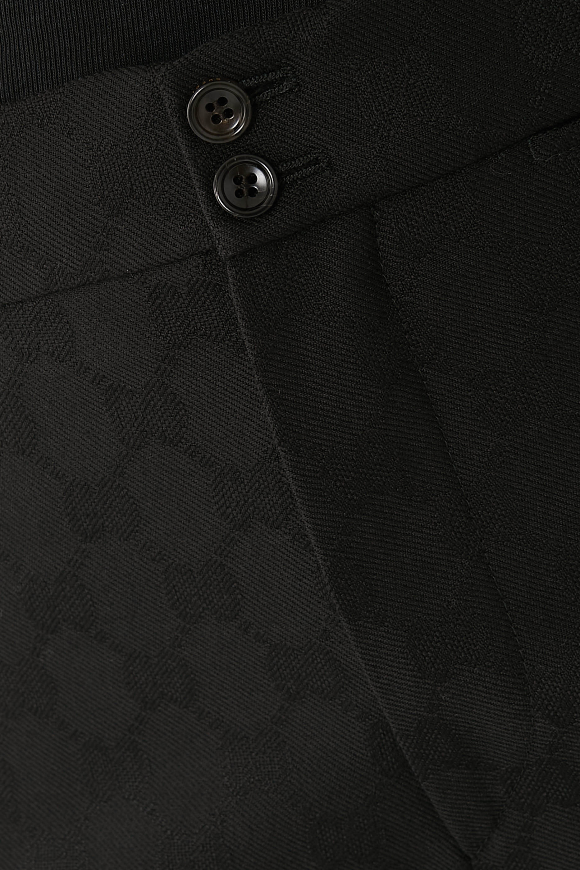 بنطال صوف ينقشة حرفي شعار الماركة جاكار