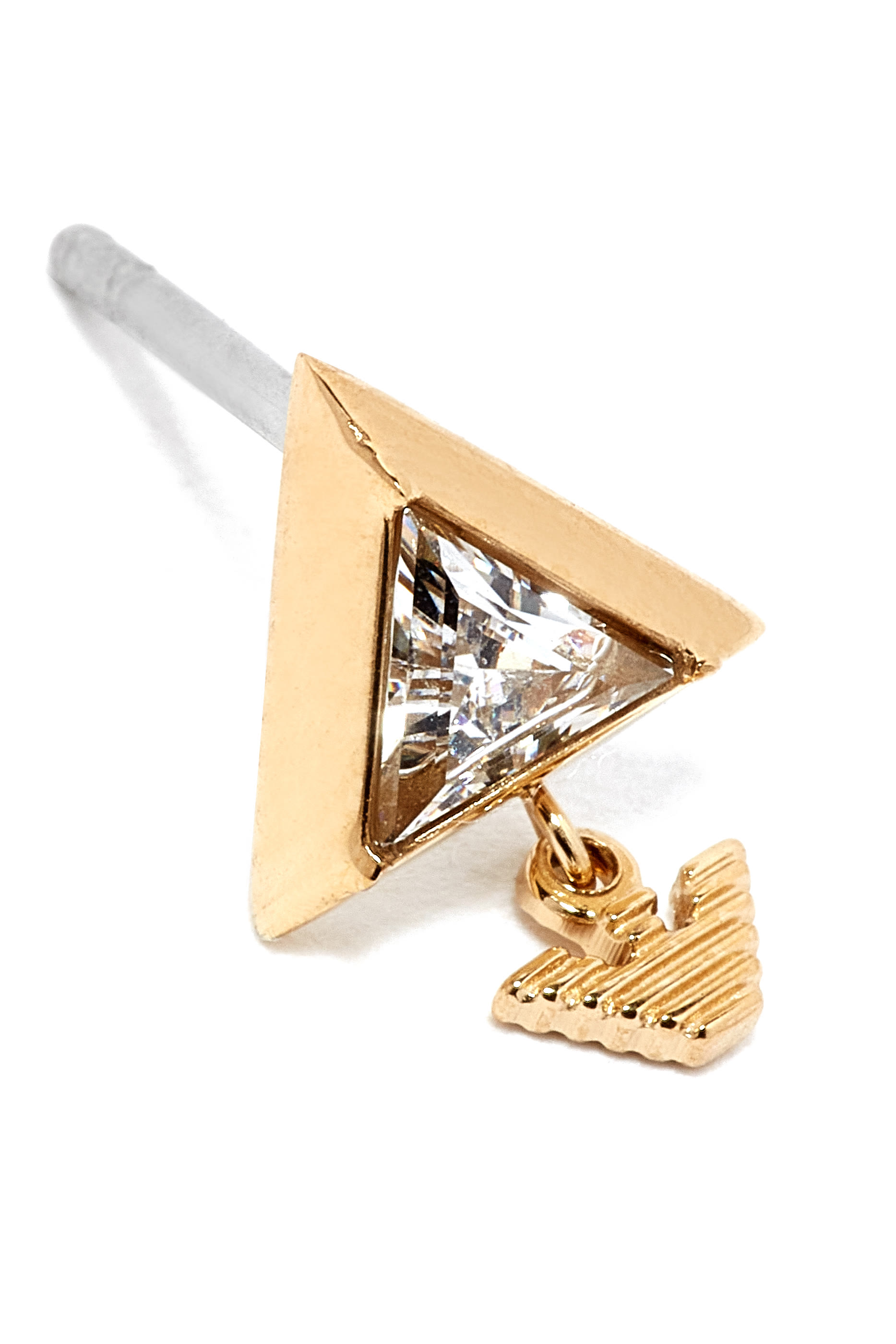 أقراط سنتيمنتال مرصعة بشعار الماركة