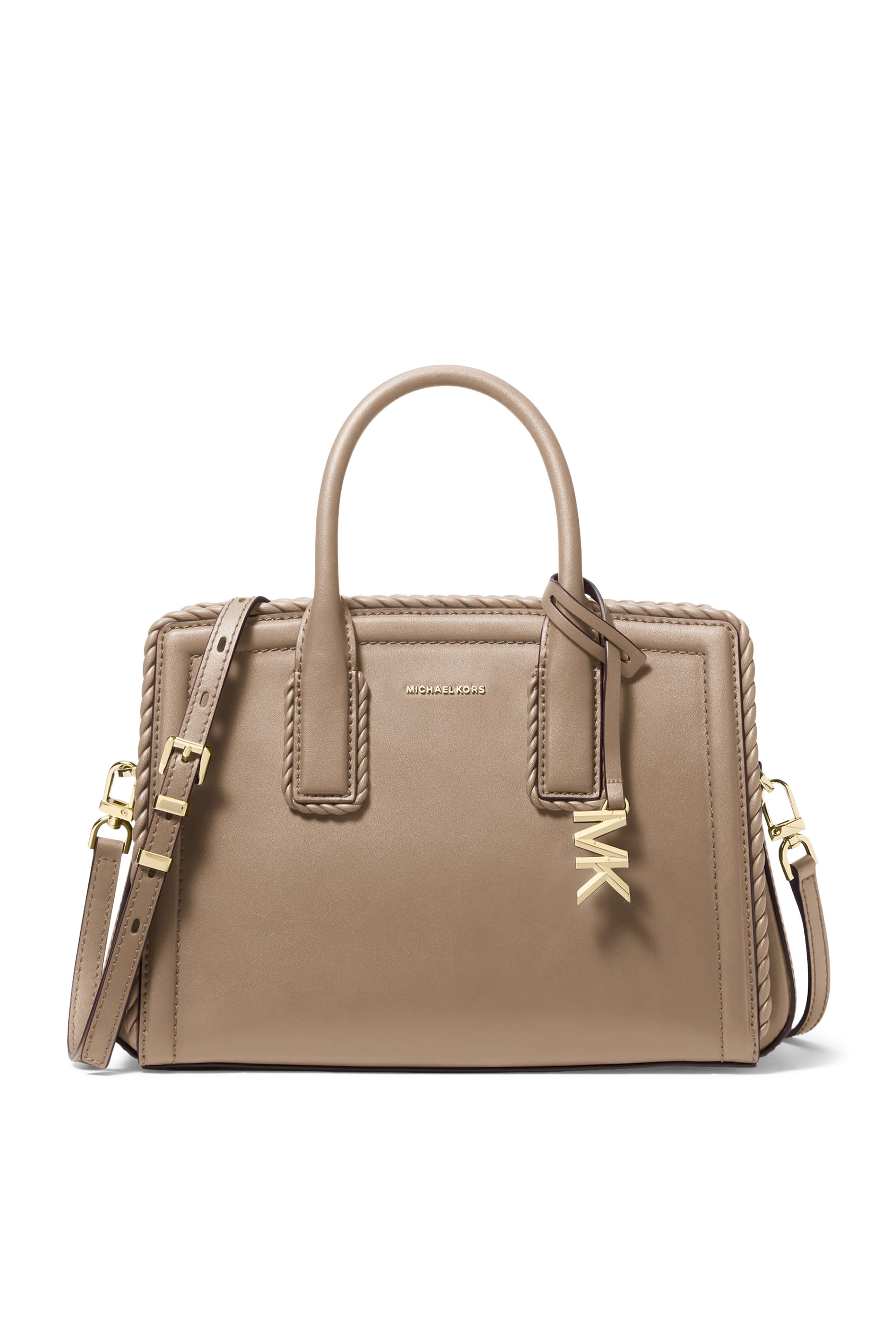 Laila Small Pebbled Leather Satchel