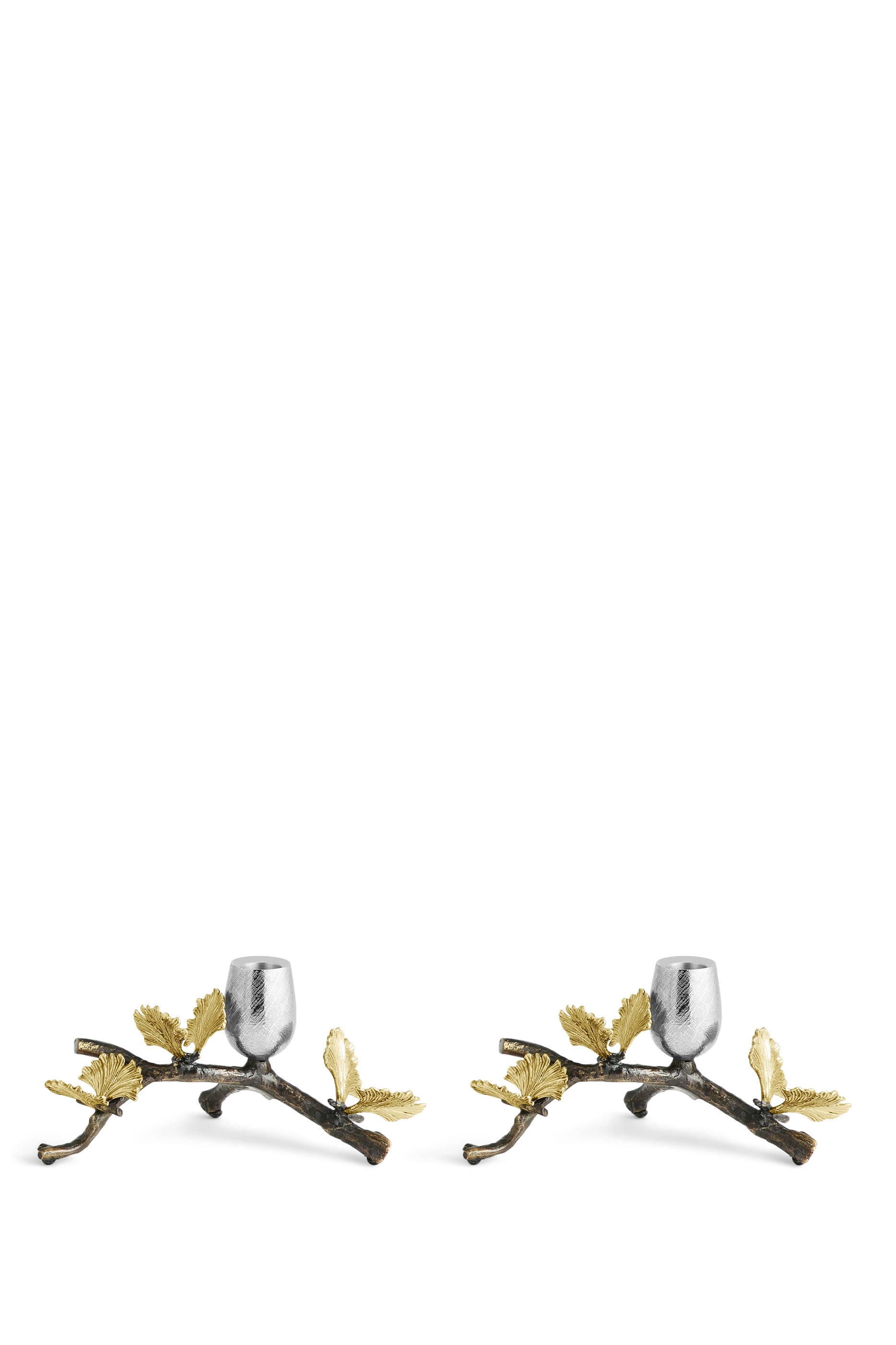 Butterfly Ginkgo Candle Holders