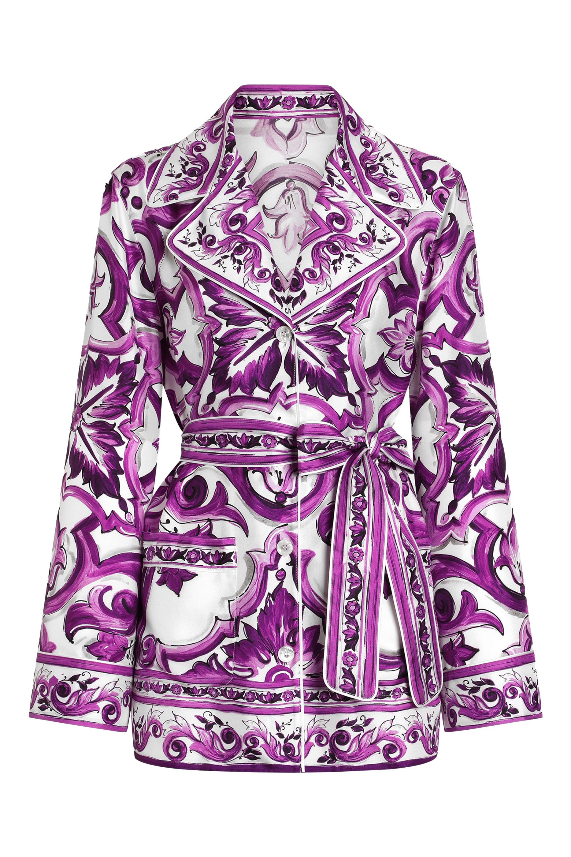 قميص بنقشة مايولكا تويل