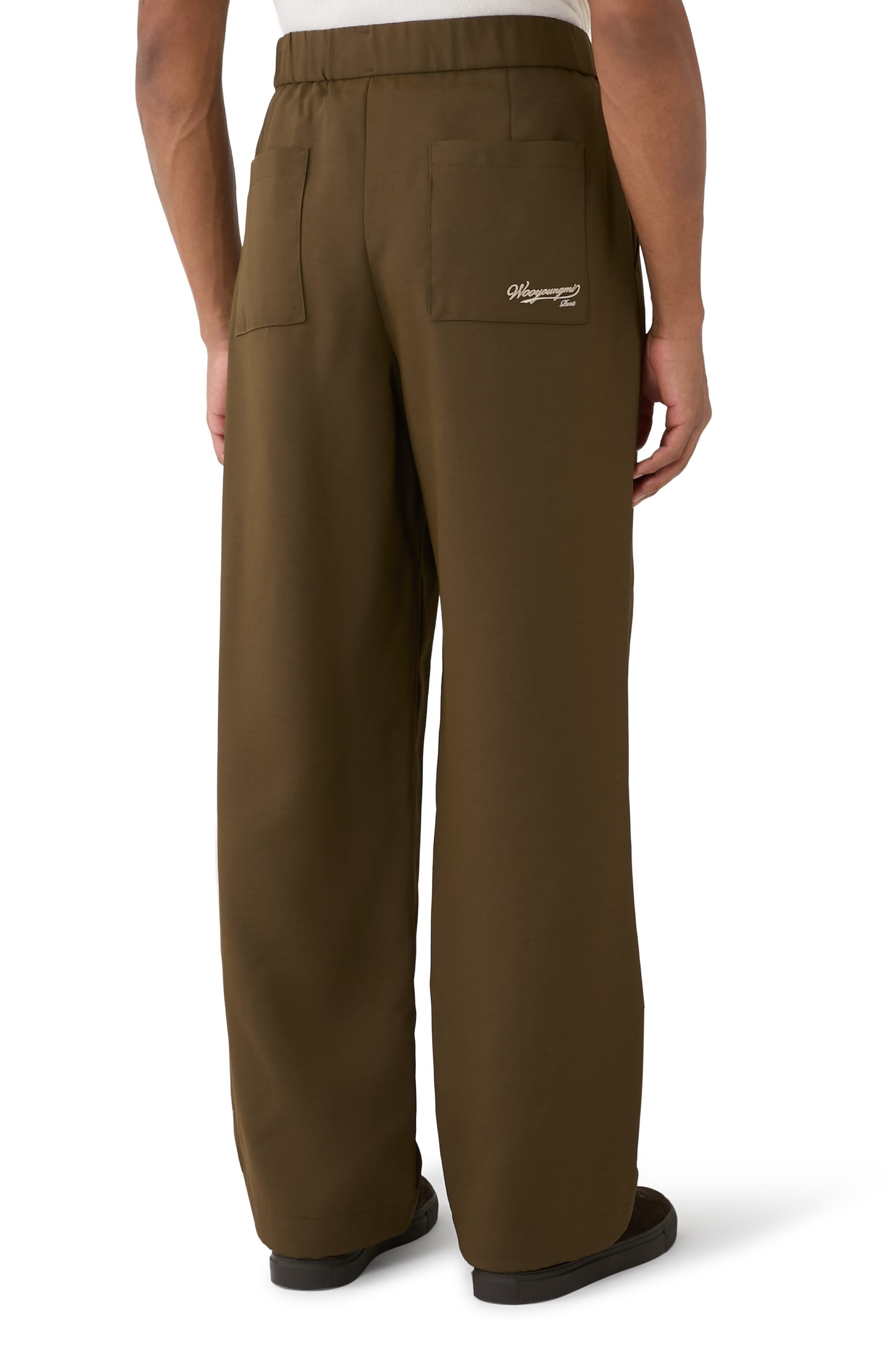 بنطال بشعار الماركة قطن