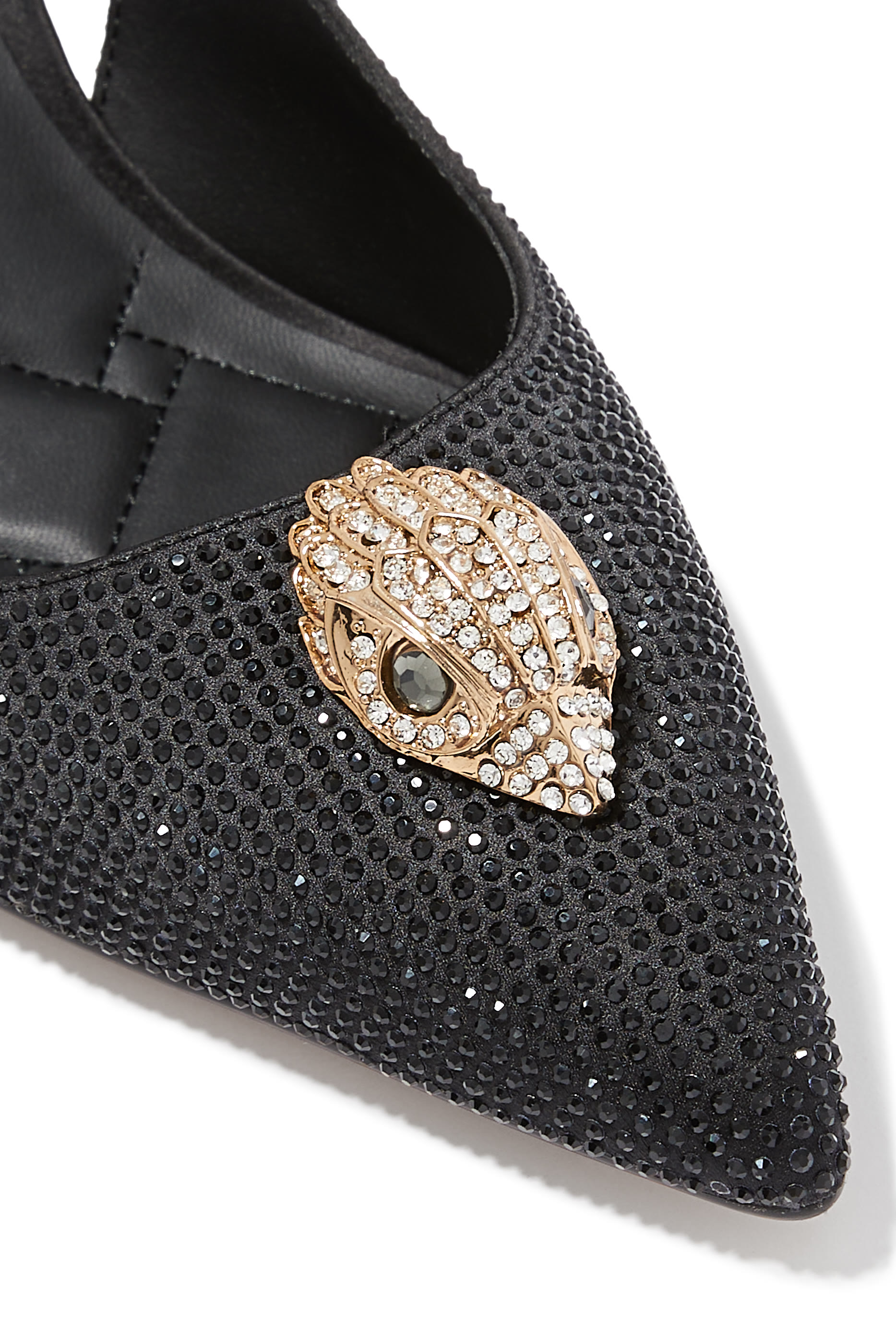 حذاء كلاسيك بلغرافيا 85 بسير خلفي وكعب عال