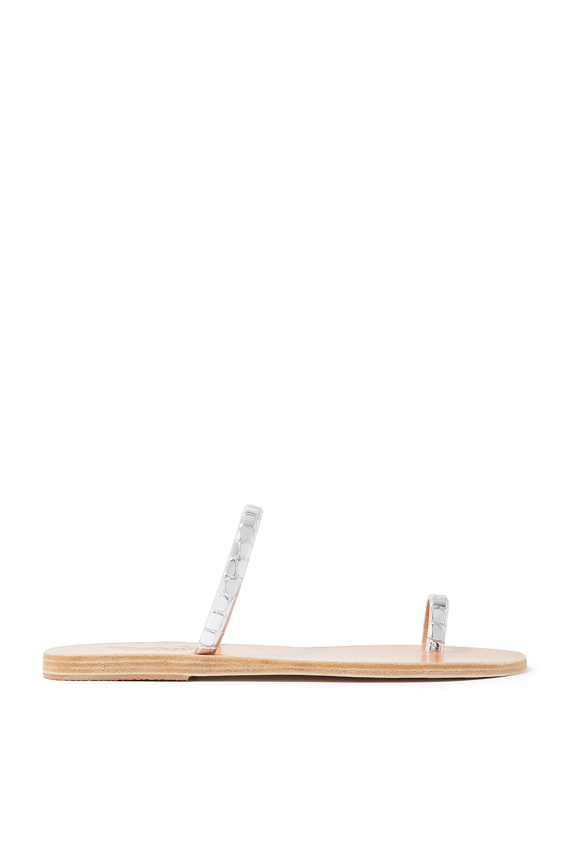 حذاء خفيف أوفيون بمقدمة بسير ونقشة جلد التمساح