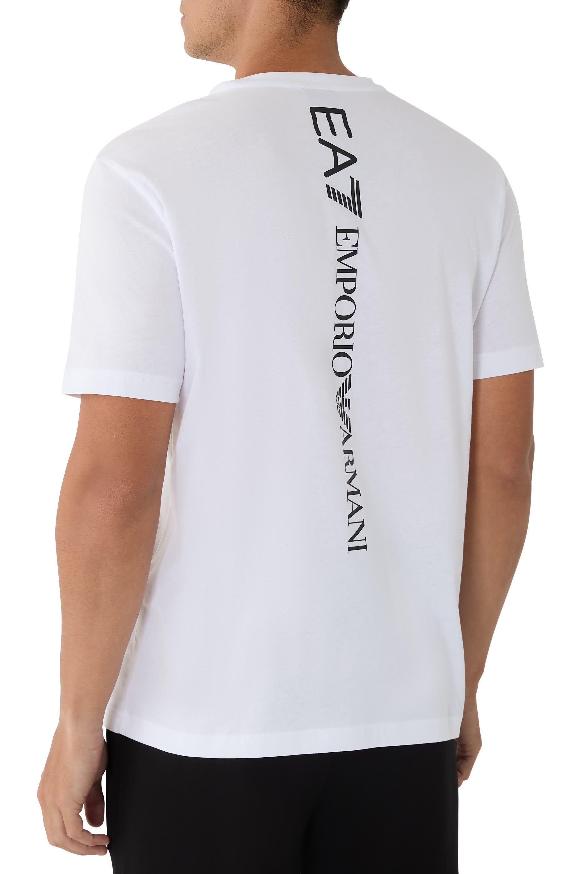 تيشيرت مزين بشعار الماركة قطن-جيرسيه