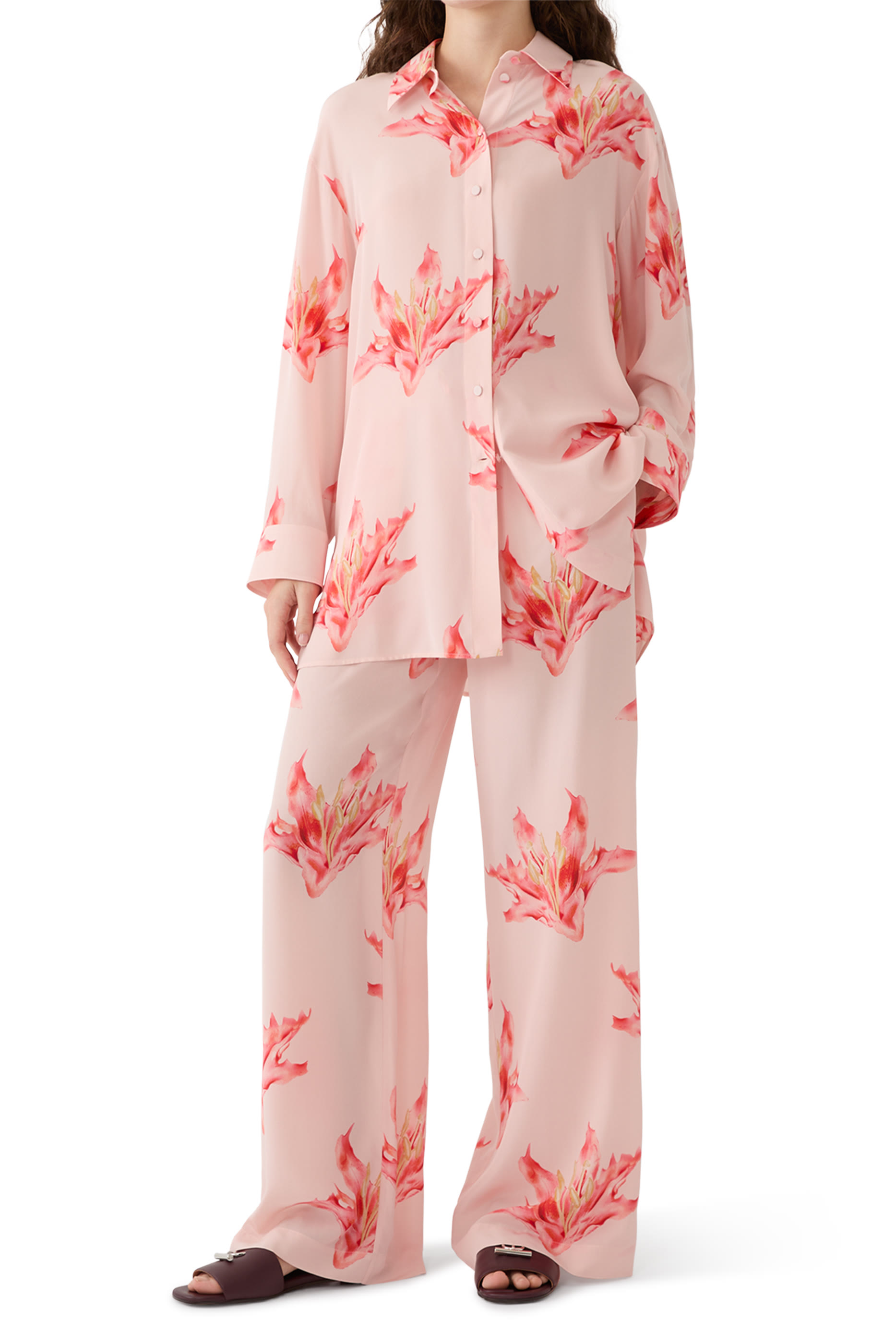 قميص فليم ليلي بأكمام طويلة