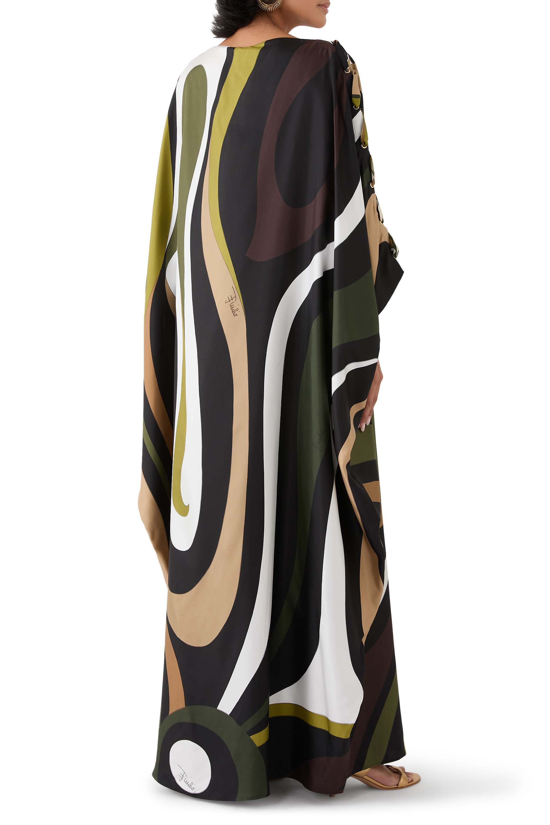 قفطان بطبعة مارمو حرير تويل