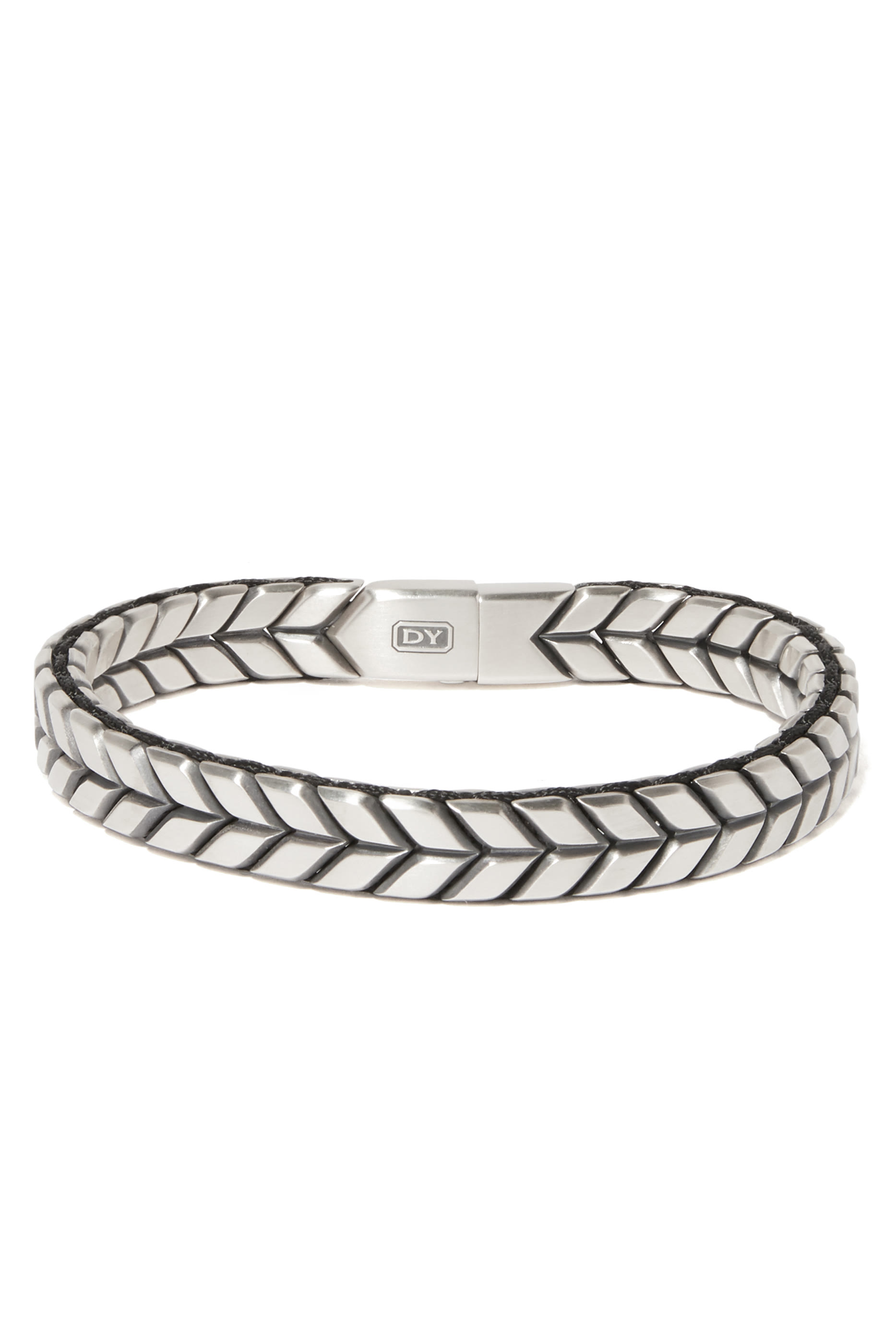 سوار فضة إسترلينية بتصميم شيفرون