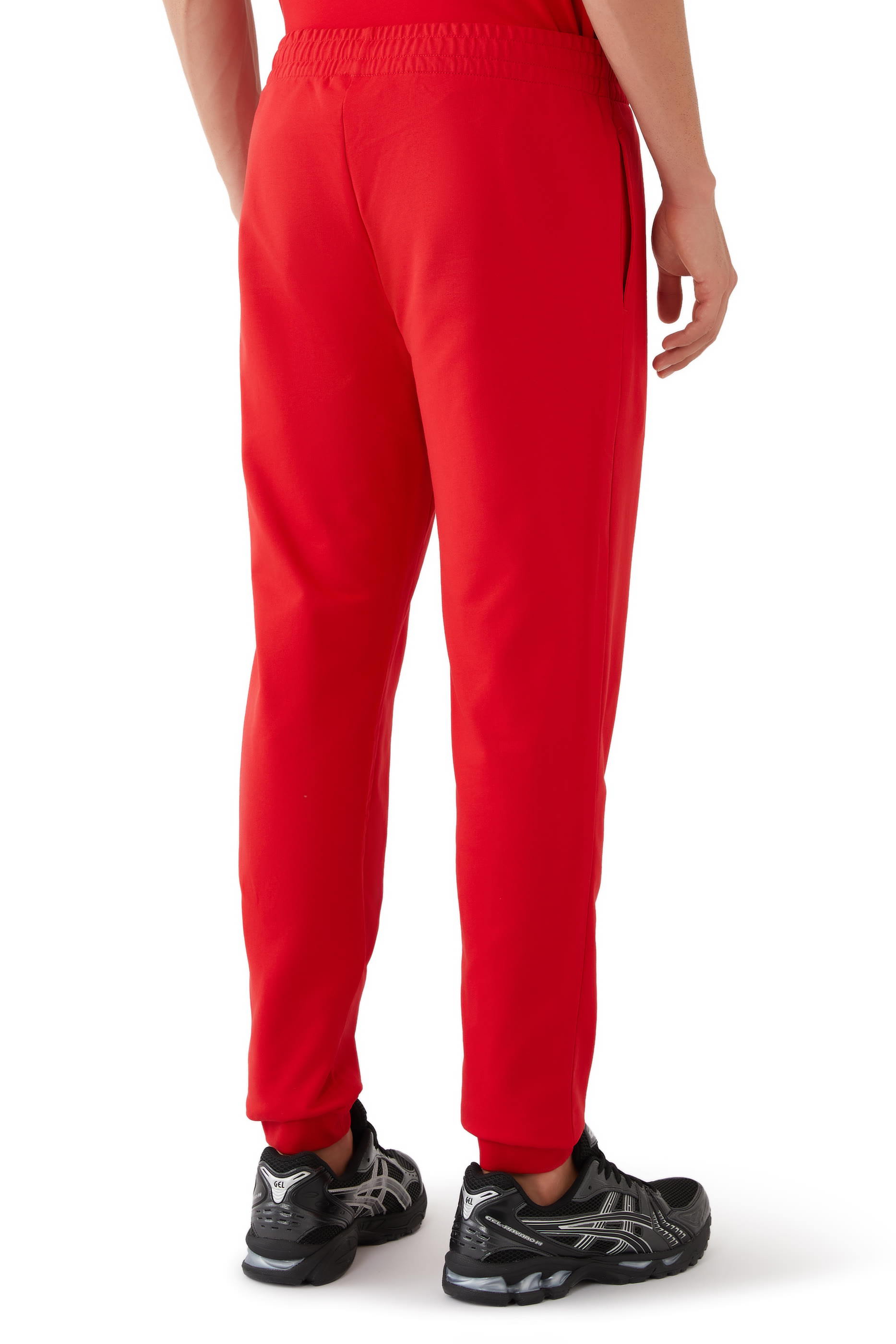 بنطال رياضي بشعار الماركة قطن