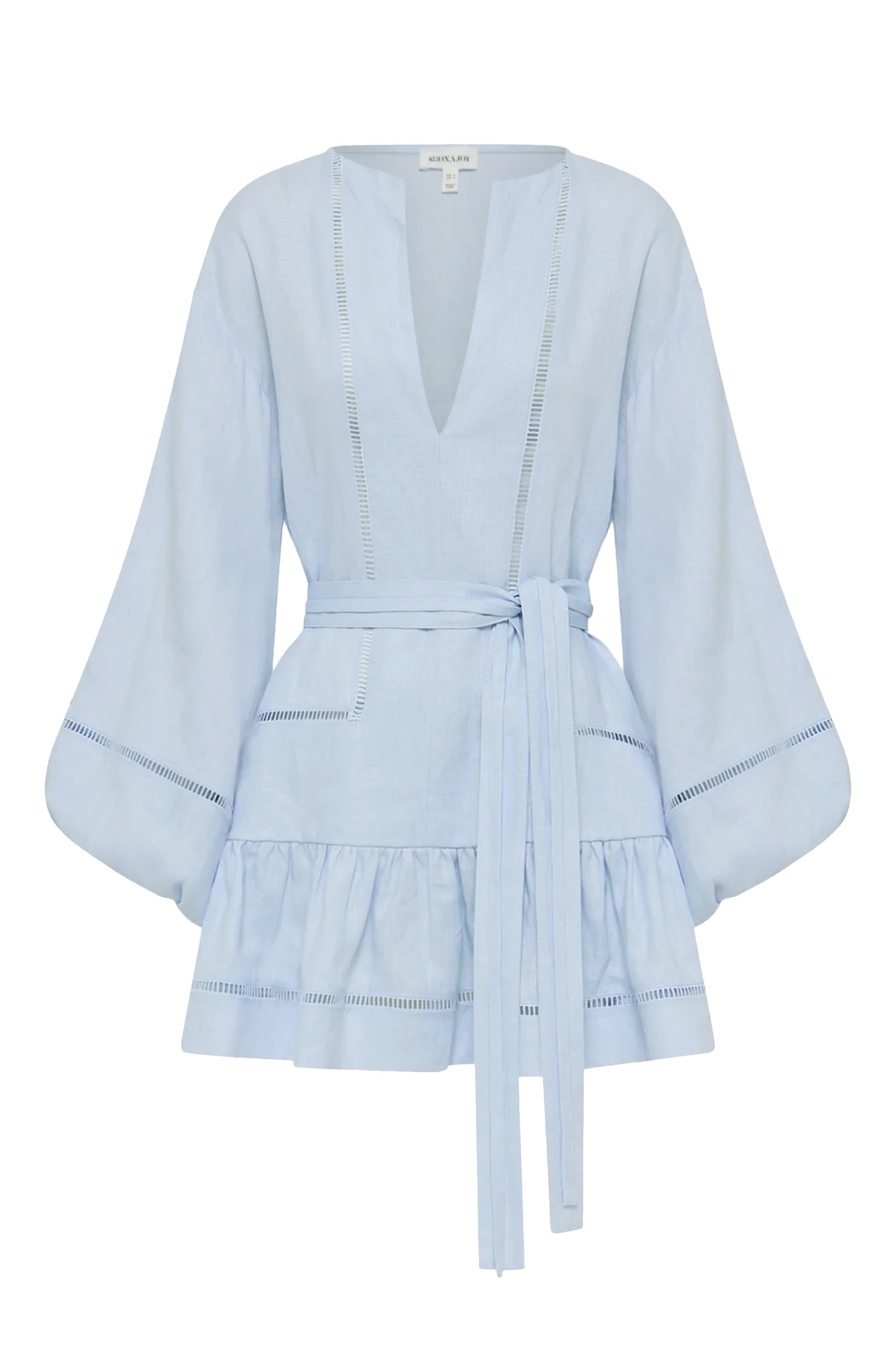 فستان تومي قصير بأكمام منفوخة