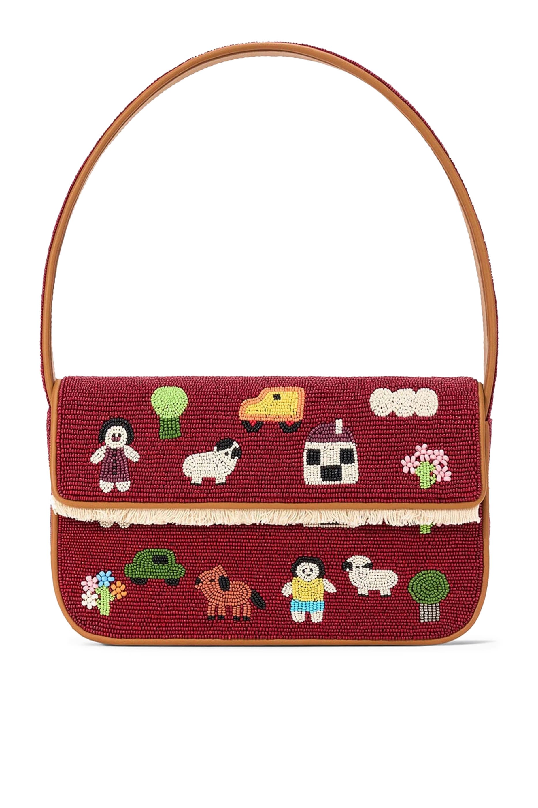 حقيبة تومي مطرزة بخرز