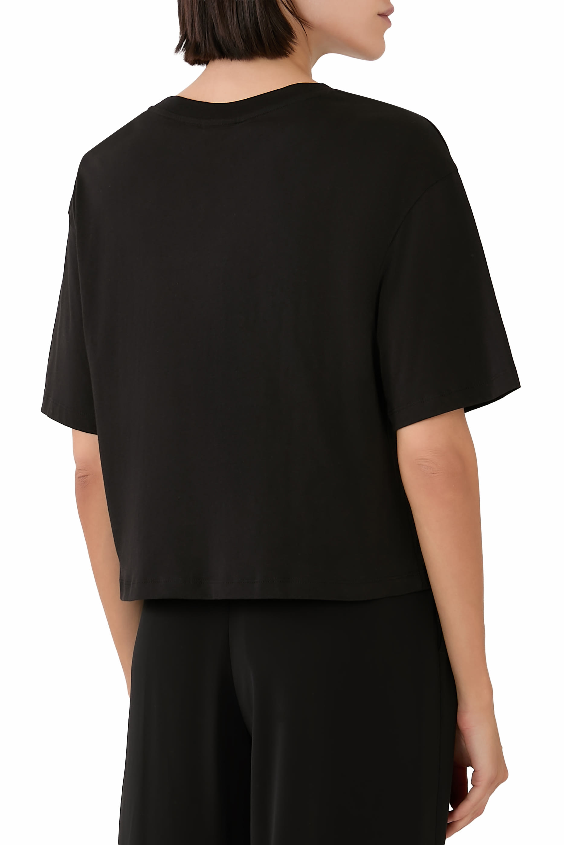  تيشيرت كلاود هاوس قصير بشعار الماركة