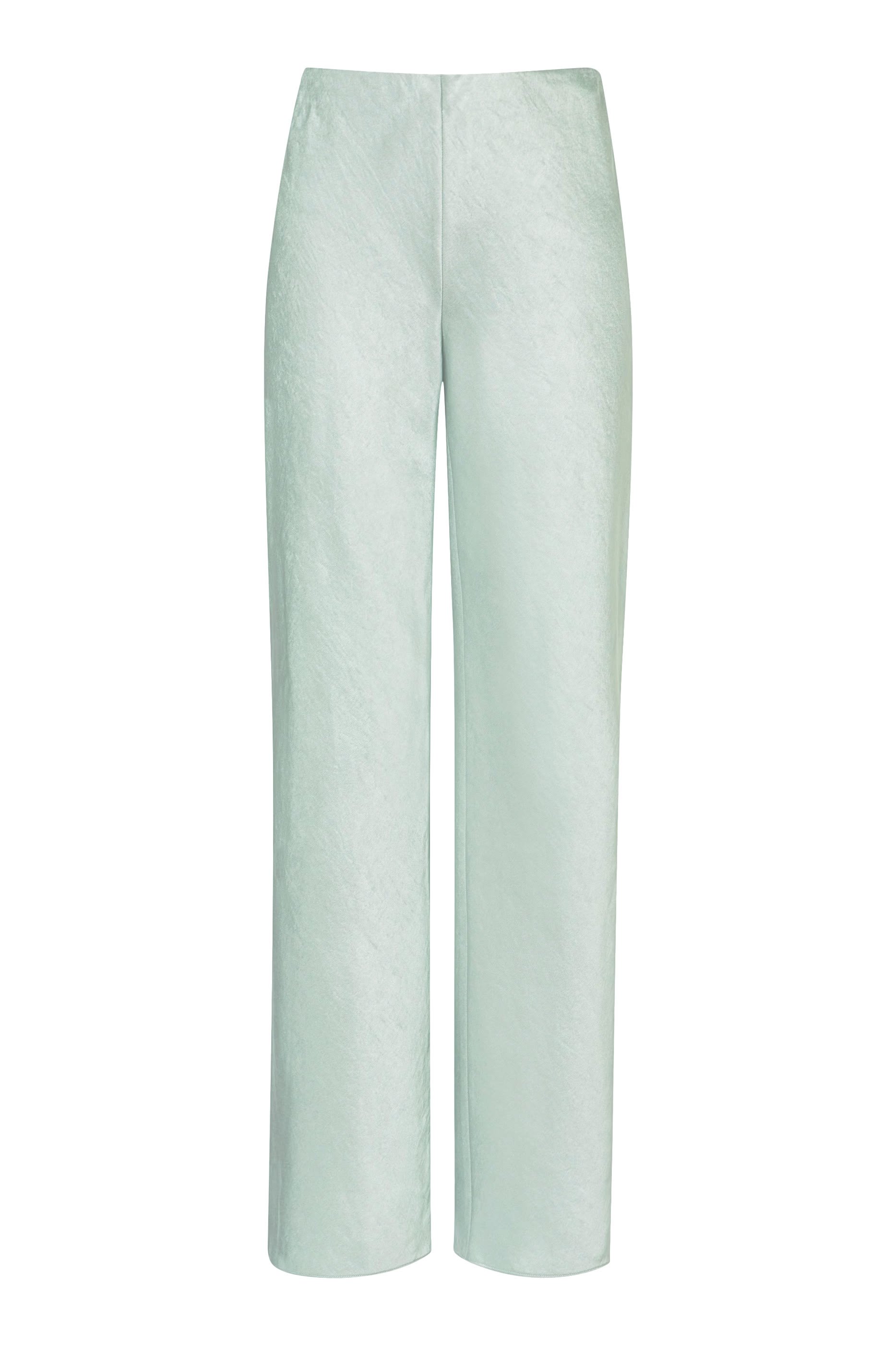 بنطال بياس بقصة واسعة ساتان