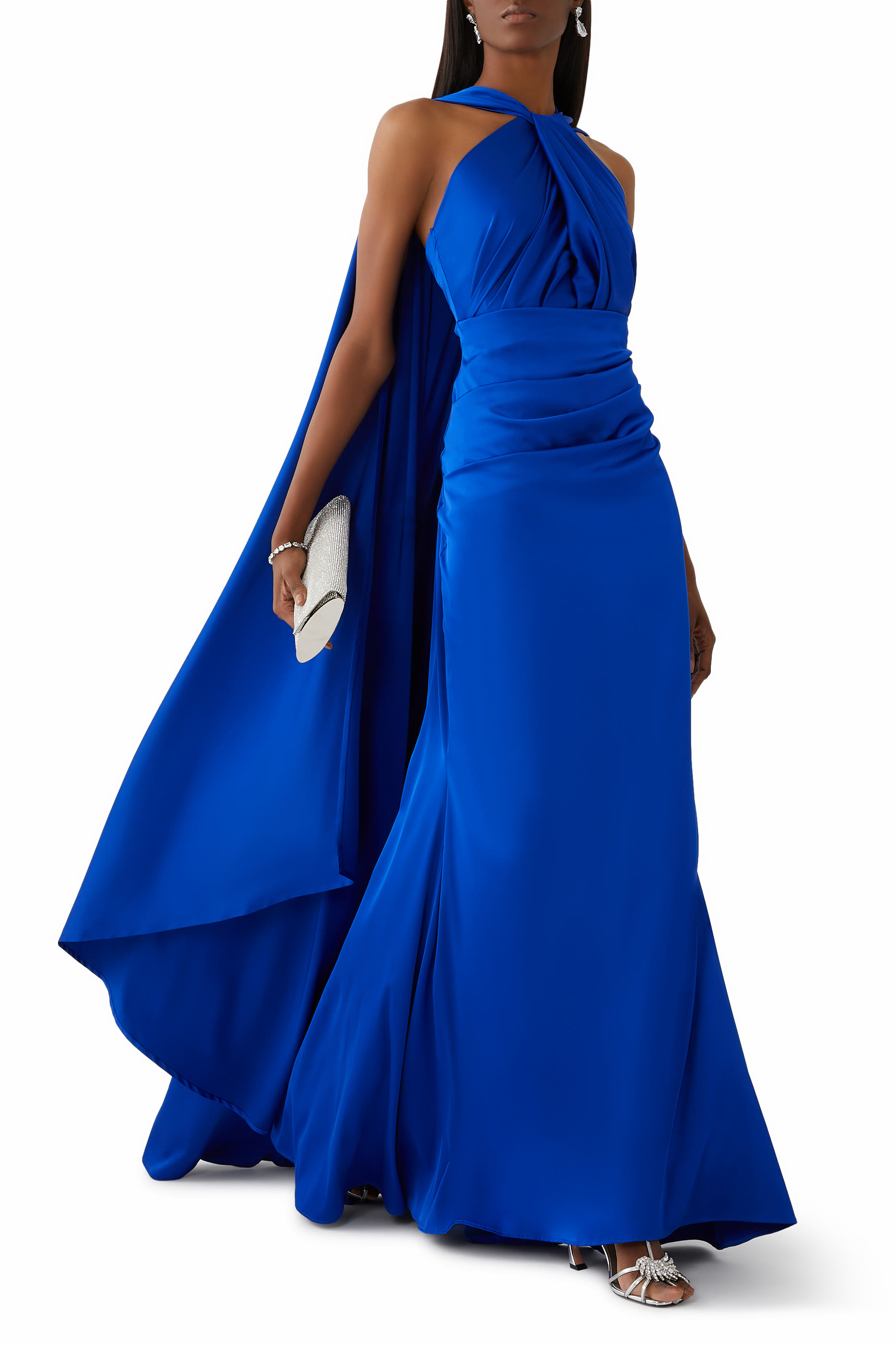 فستان سهرة بلا حمالات