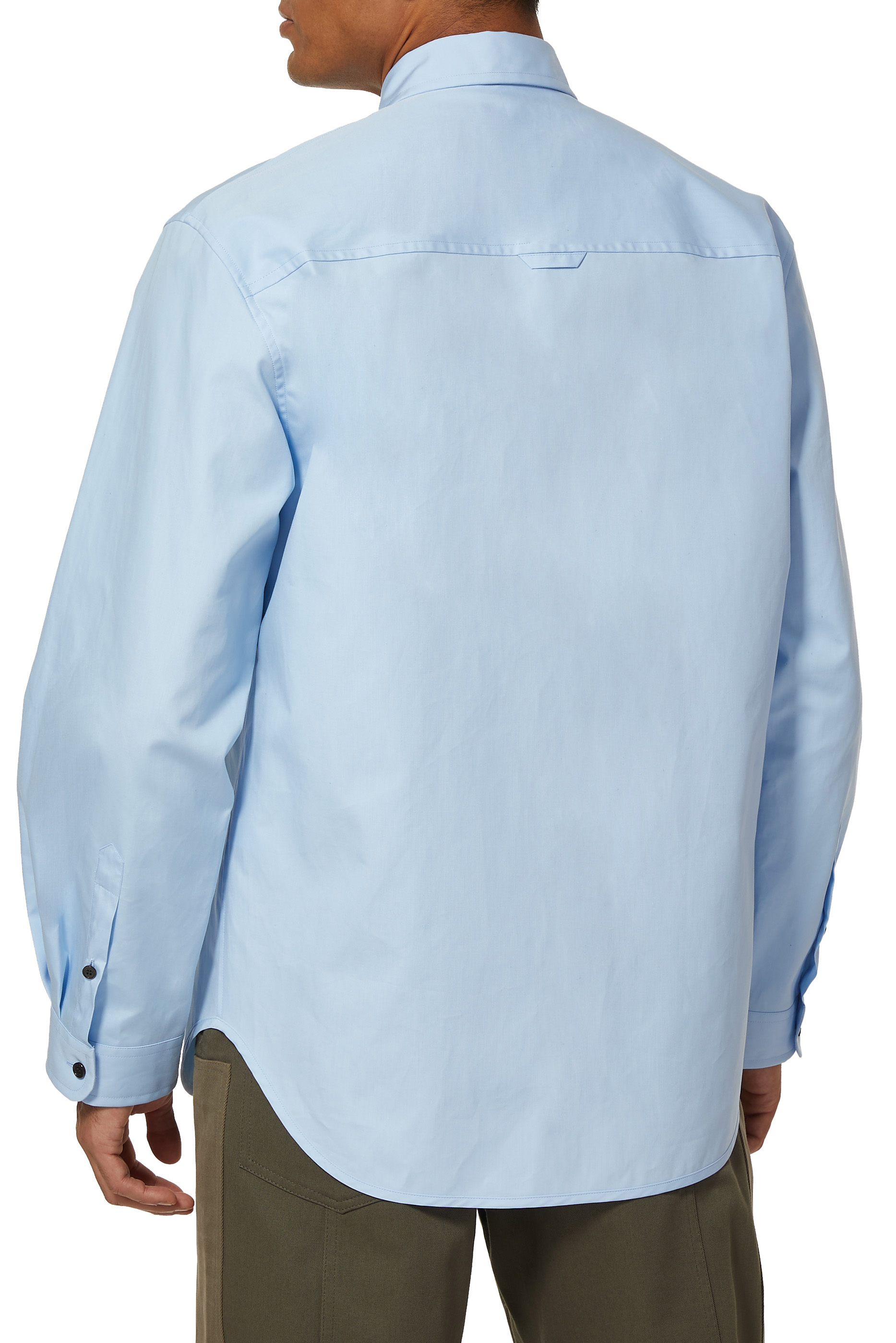 قميص قطن بشعار الماركة