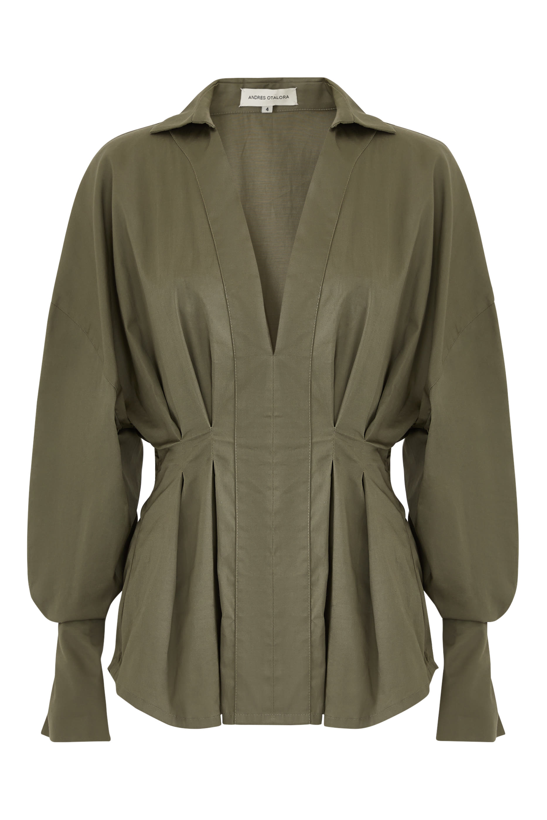 بلوزة نورونها درابيه قطن بوبلين