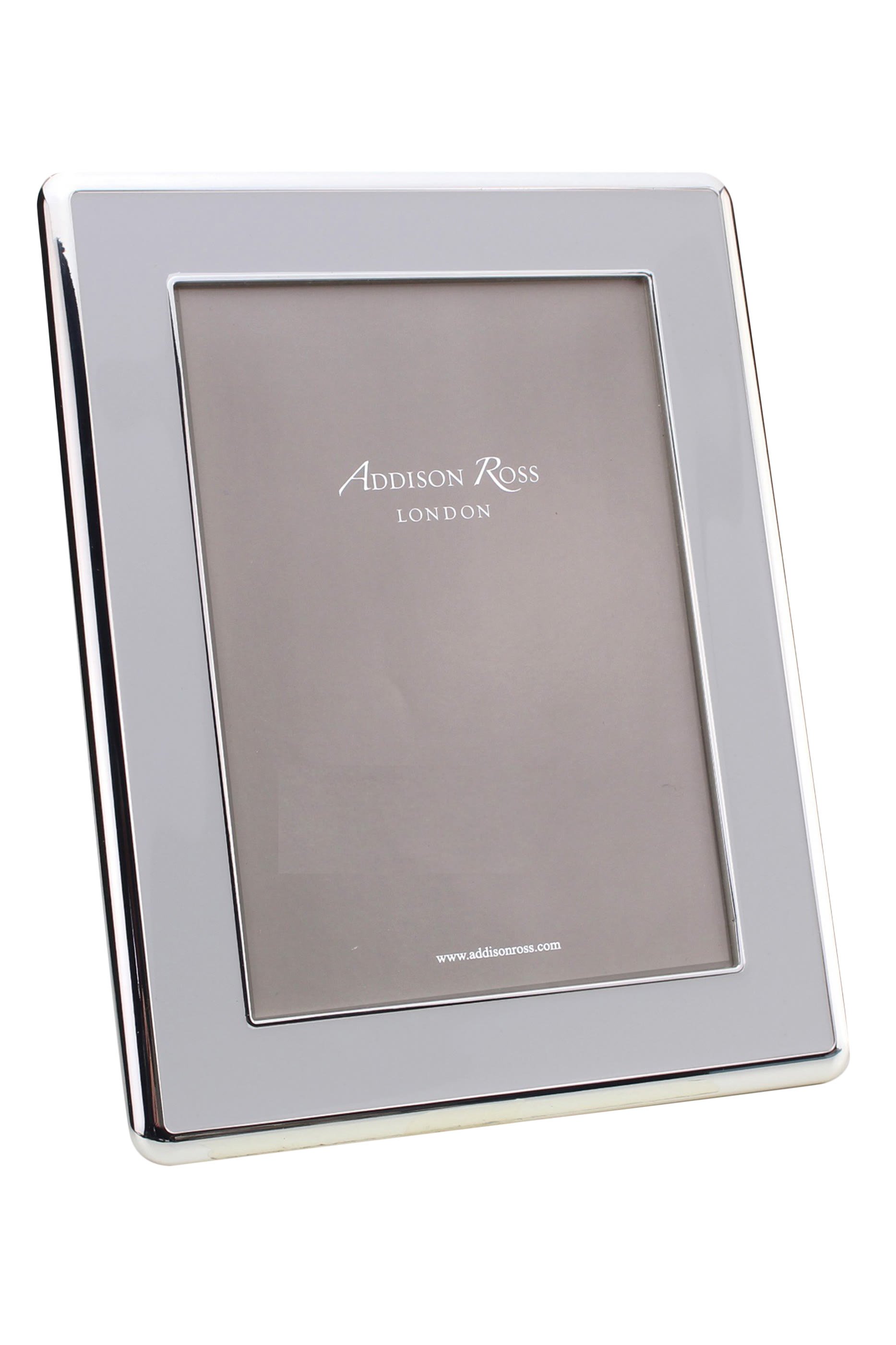 إطار صور مينا بطلاء فضي وتفاصيل مقوسة 5x5