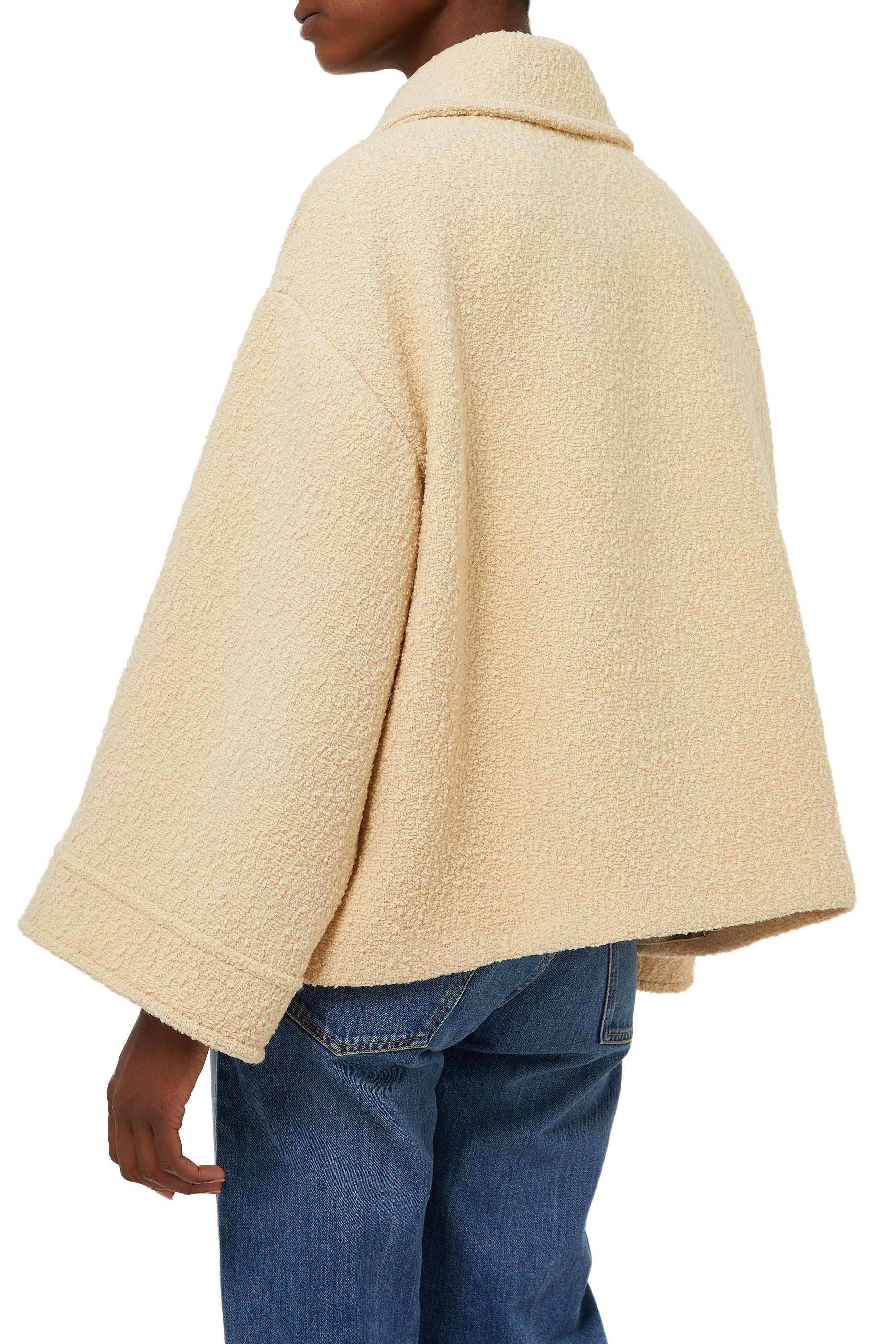 جاكيت تويد بوكليه ناعم