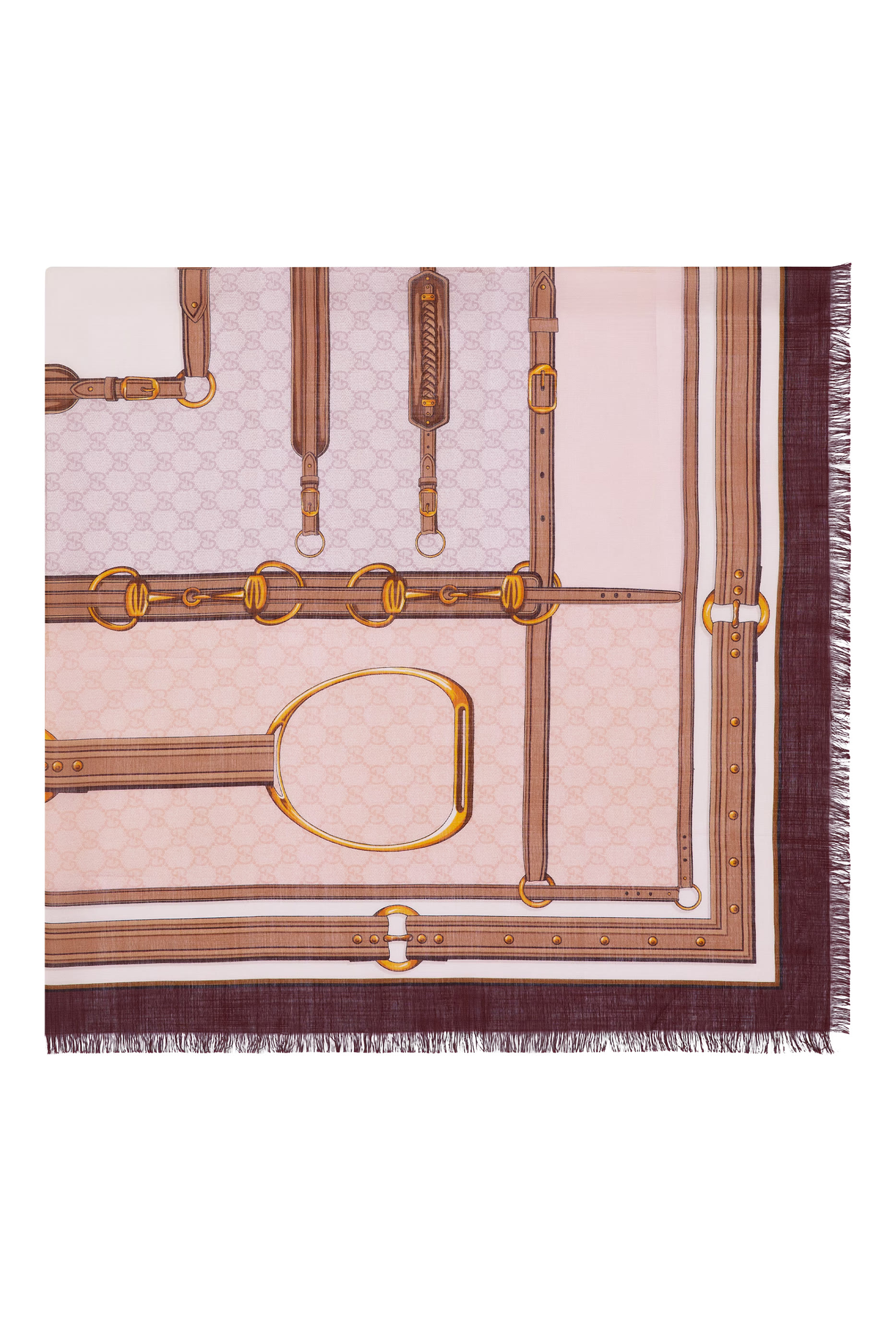 وشاح حرير بنقشة