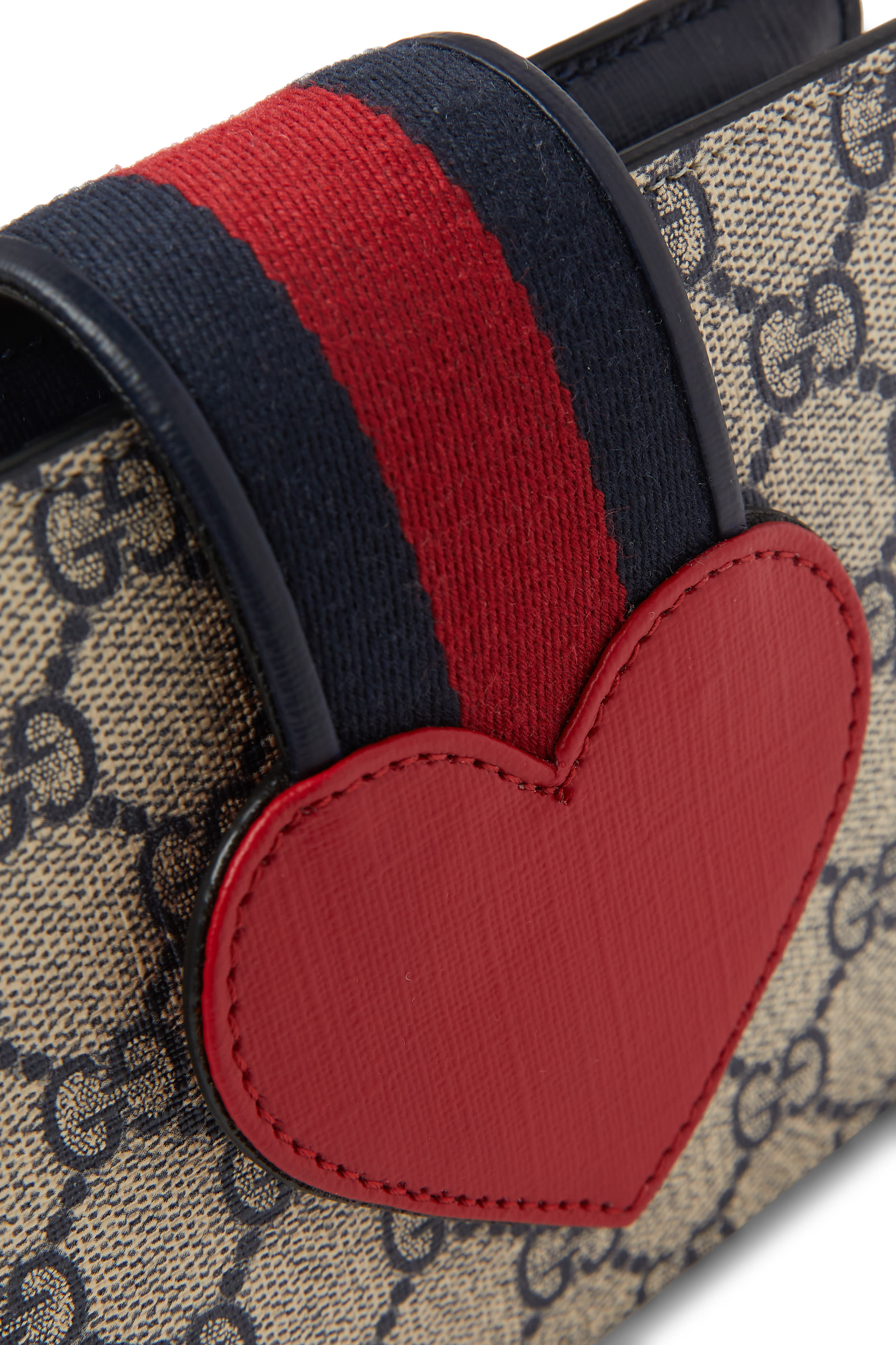 حقيبة يد مزينة بقلب وشعار حرفي الماركة للأطفال