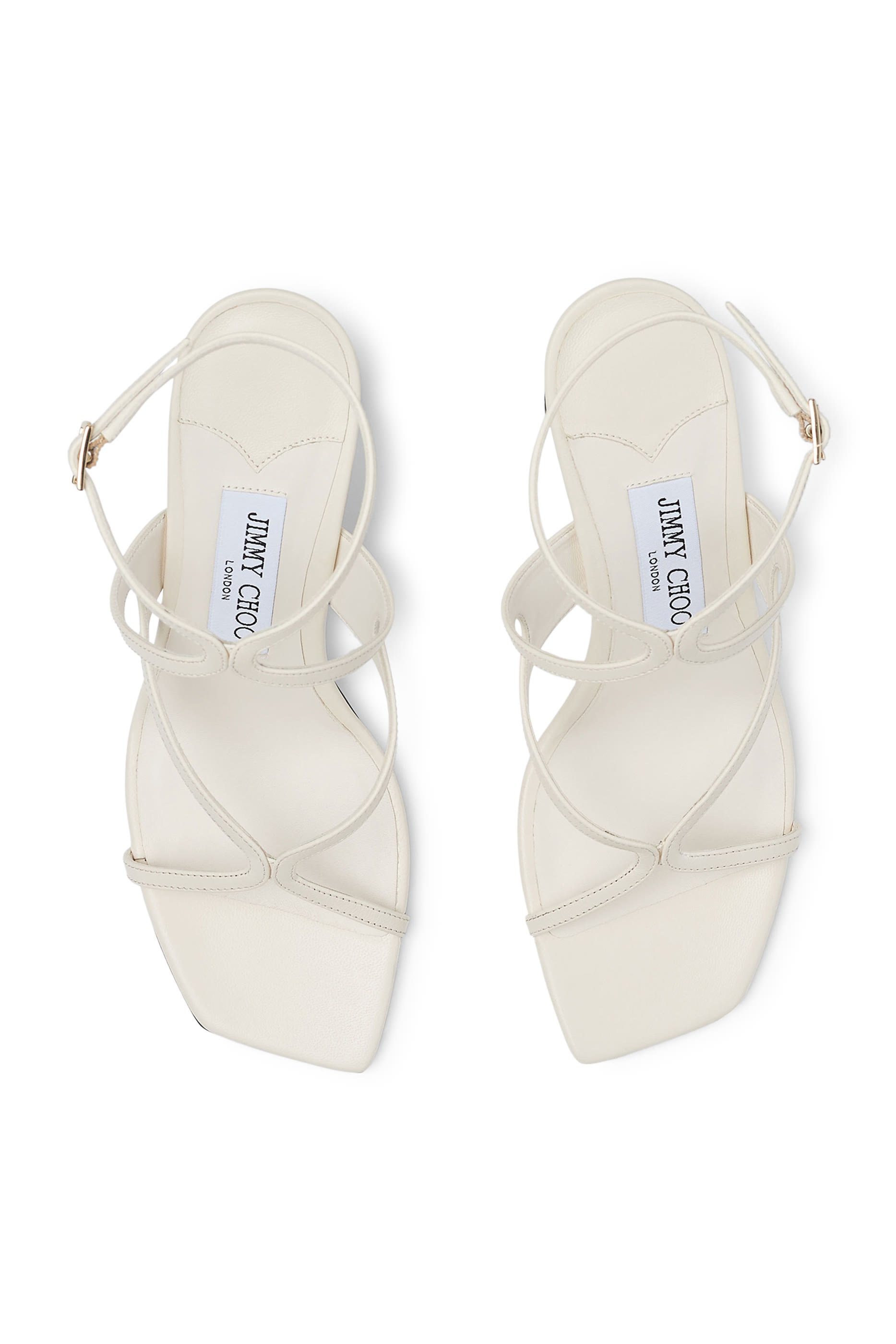 صندل ازي بكعب 85 مم جلد نابا