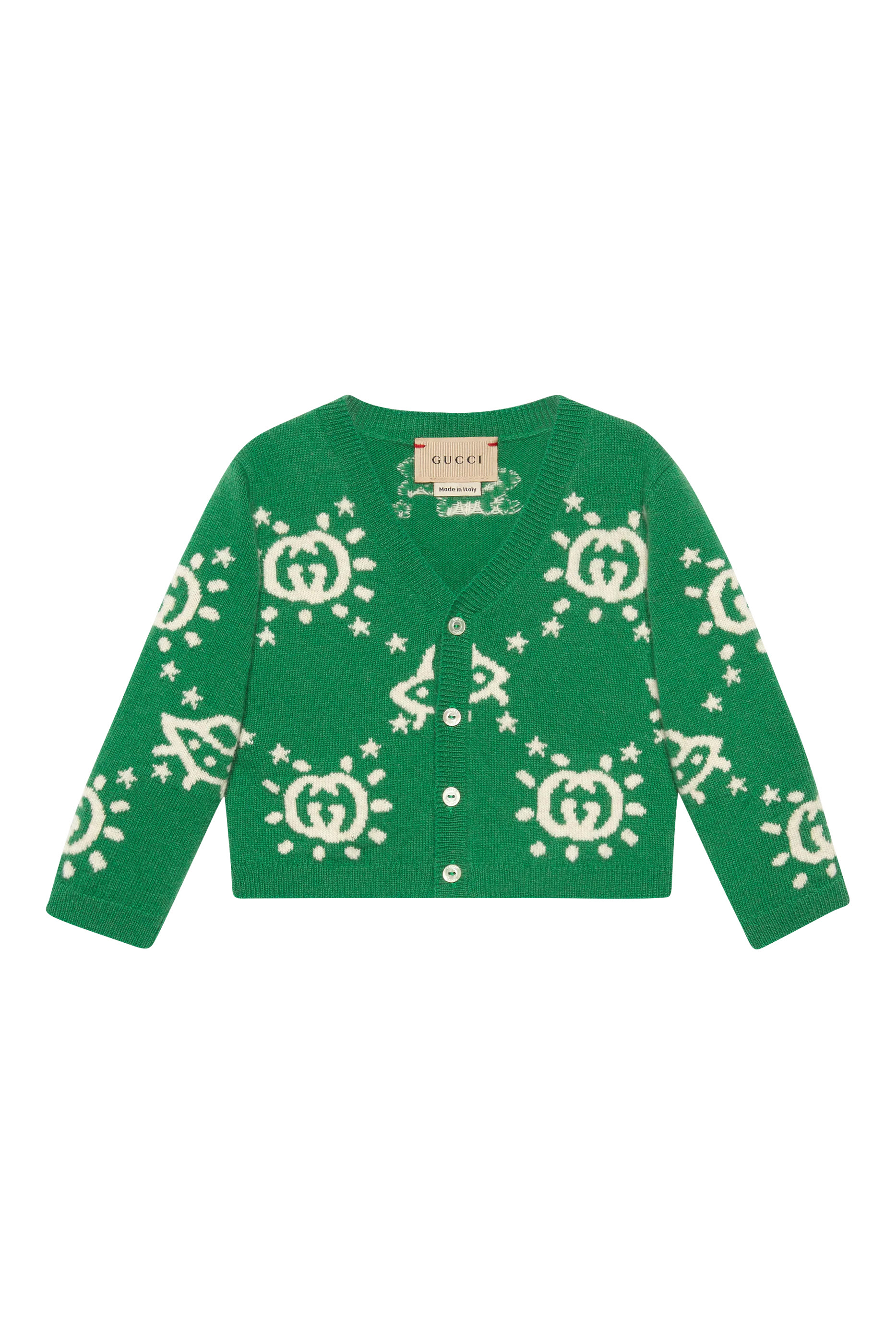 كارديجان للأطفال بطبعة صحن طائر صوف