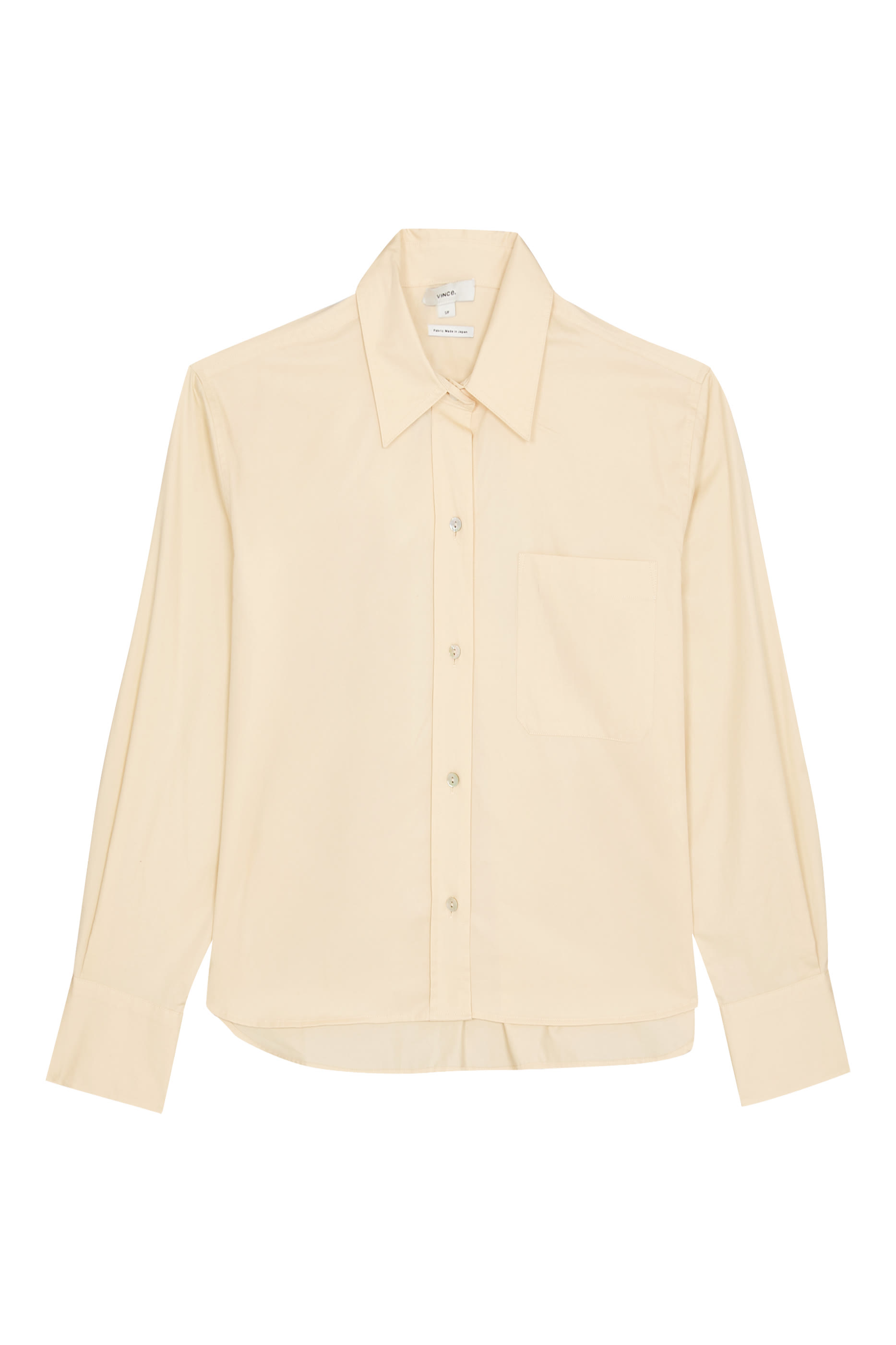 قميص بقصة قصيرة بأكمام طويلة