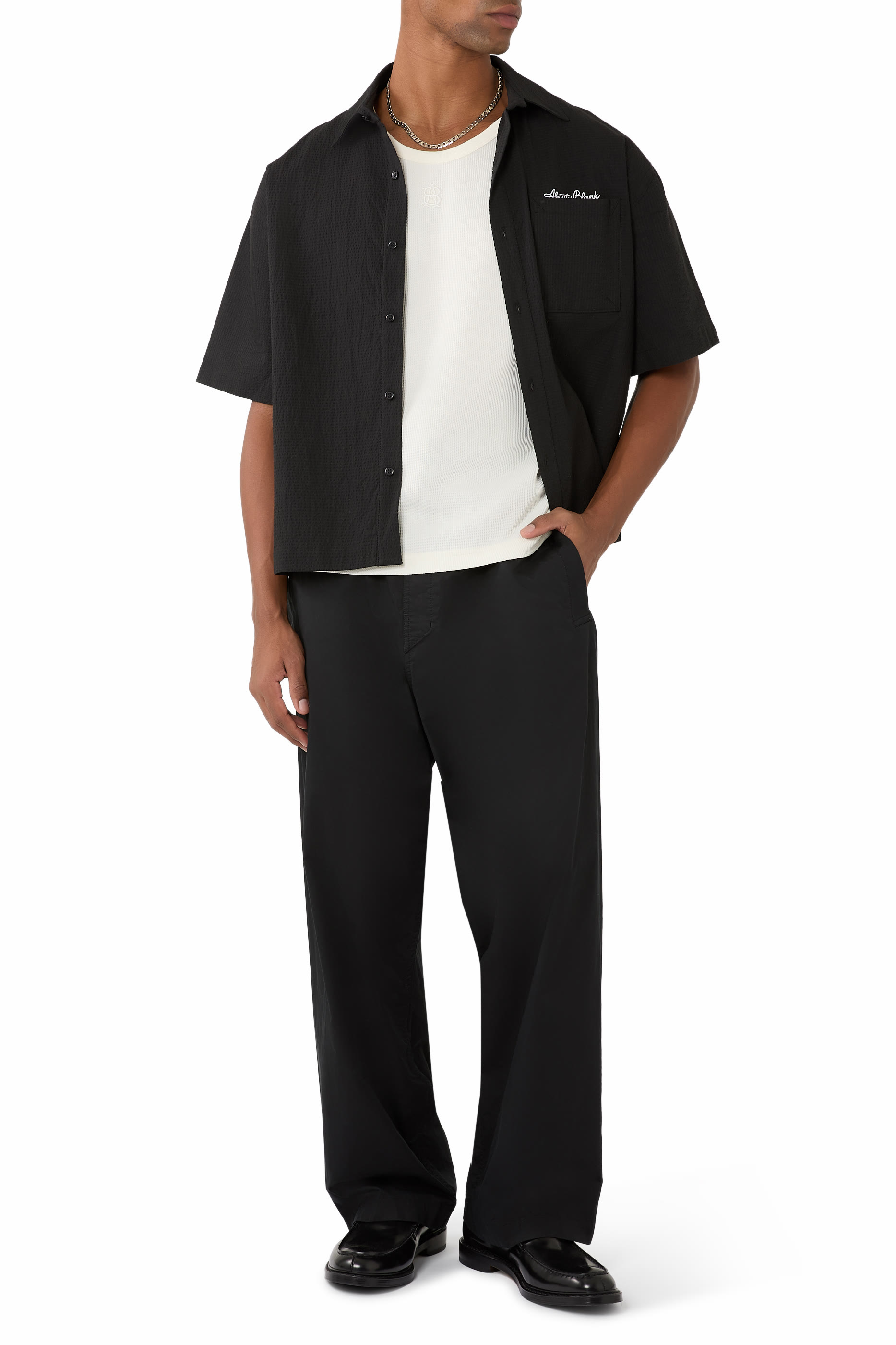 طقم فيست مزين بحروف شعار الماركة، قطعتين