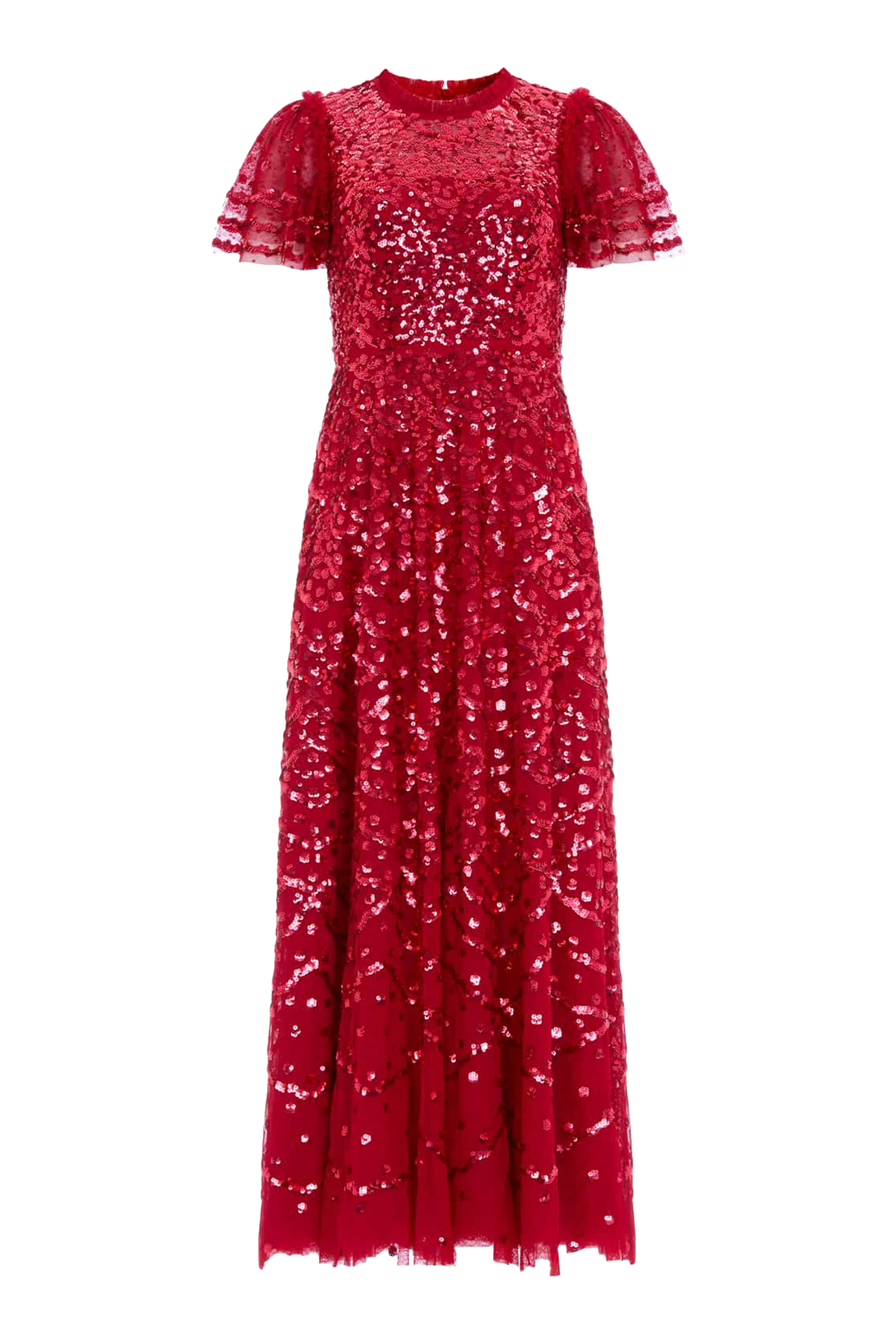 فستان سهرة ديكو دوت بطول الكاحل