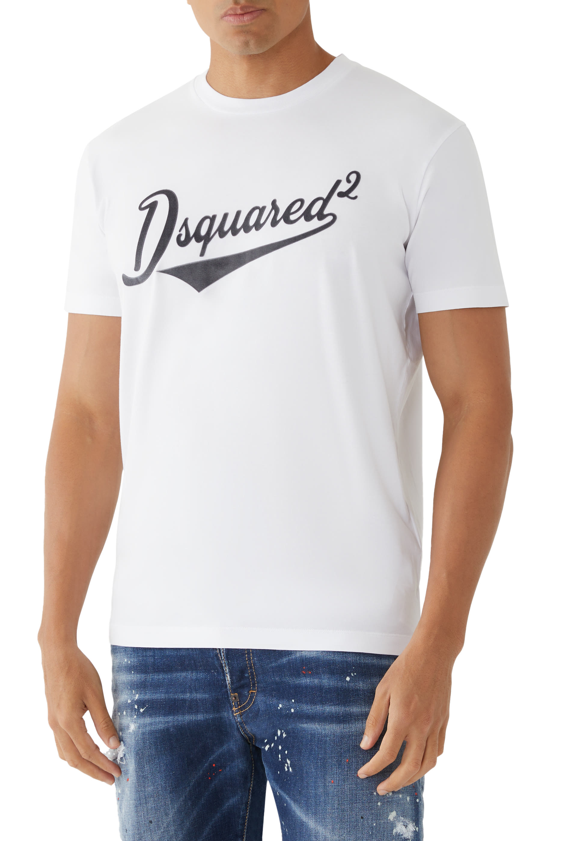 تيشيرت كول فيت مخملي بشعار الماركة