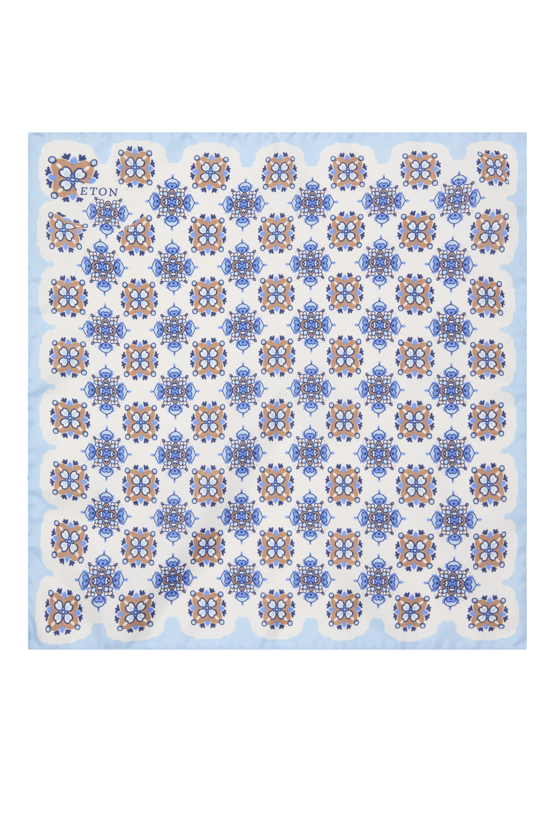 منديل جيب بنقشة هندسية حرير