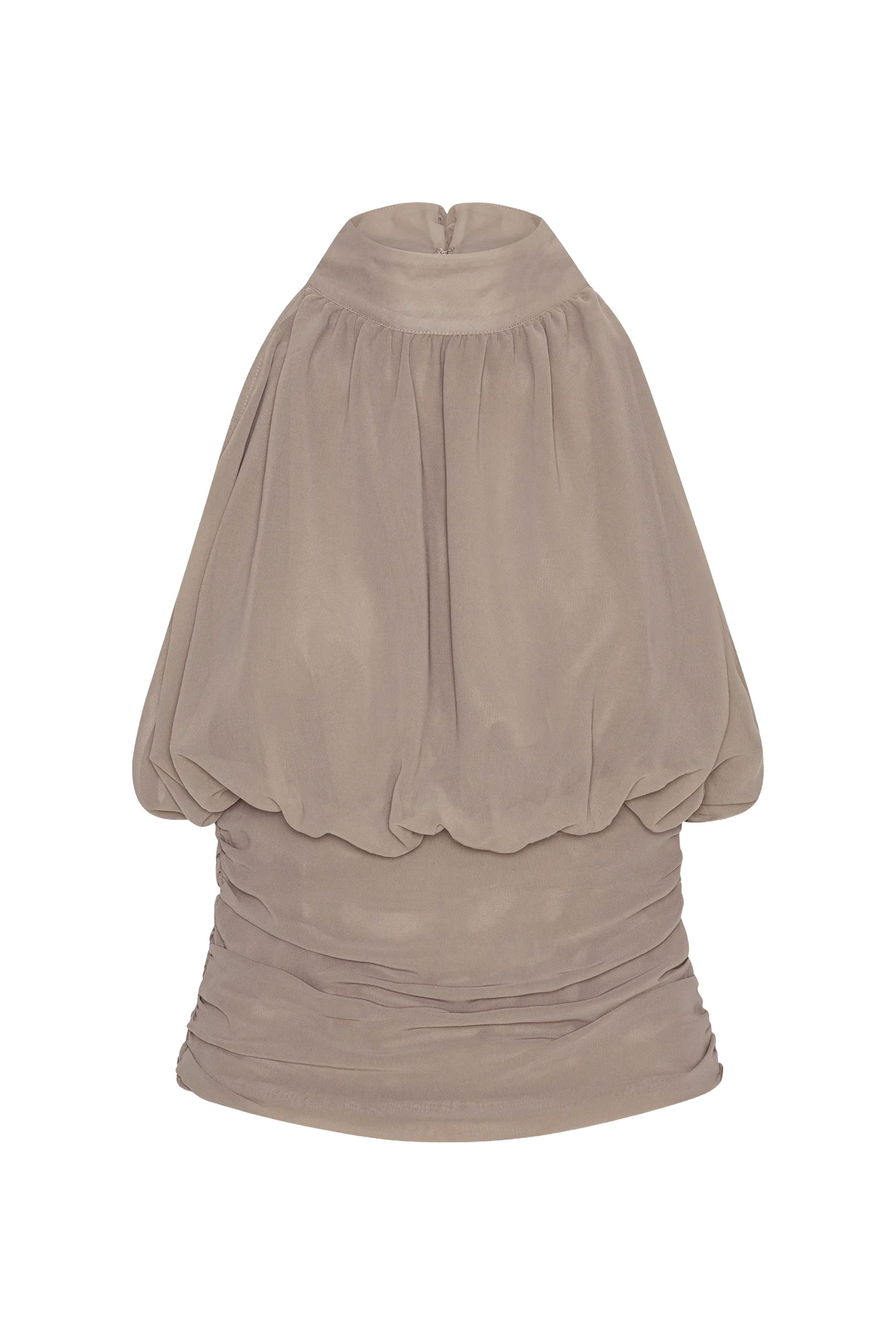 بلوزة مزينة بكشكش شيفون