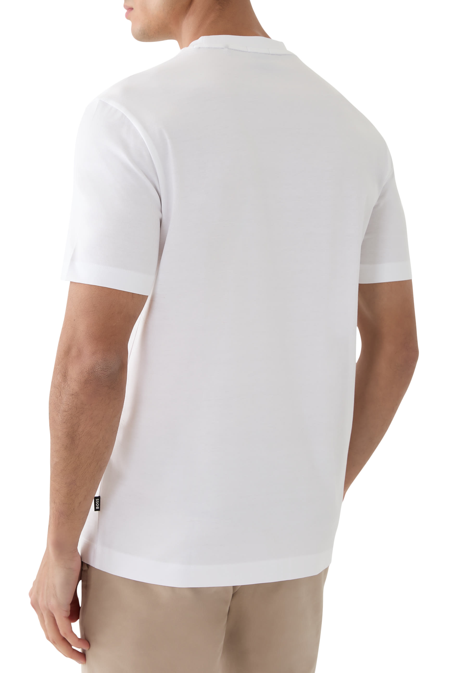 تيشيرت بنقشة غرافيكية قطن ممرسر